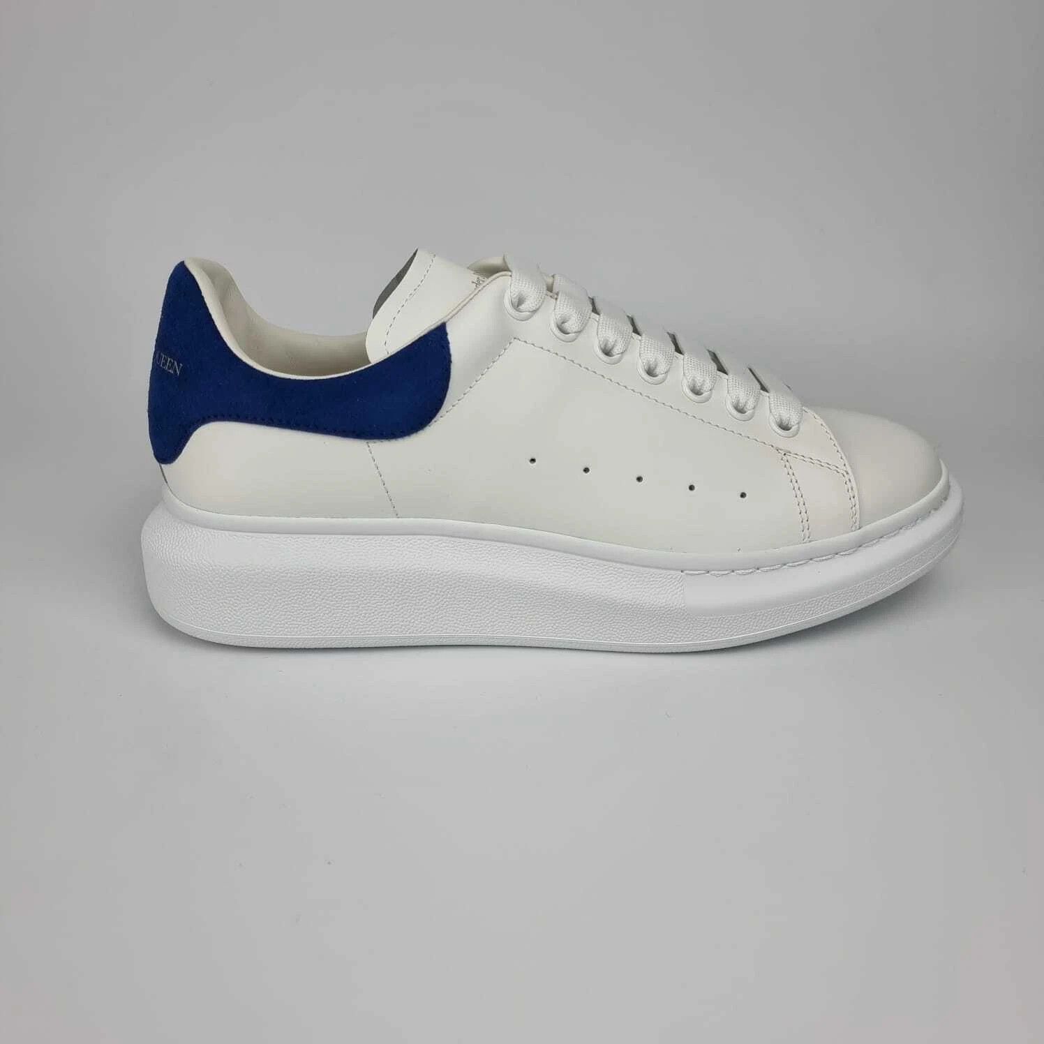 Alexander McQueen ALEXANDER MCQUEEN Men's Oversized White Blue Sneakers Size US 8.5 / EU 41-42 - 6 Thumbnail