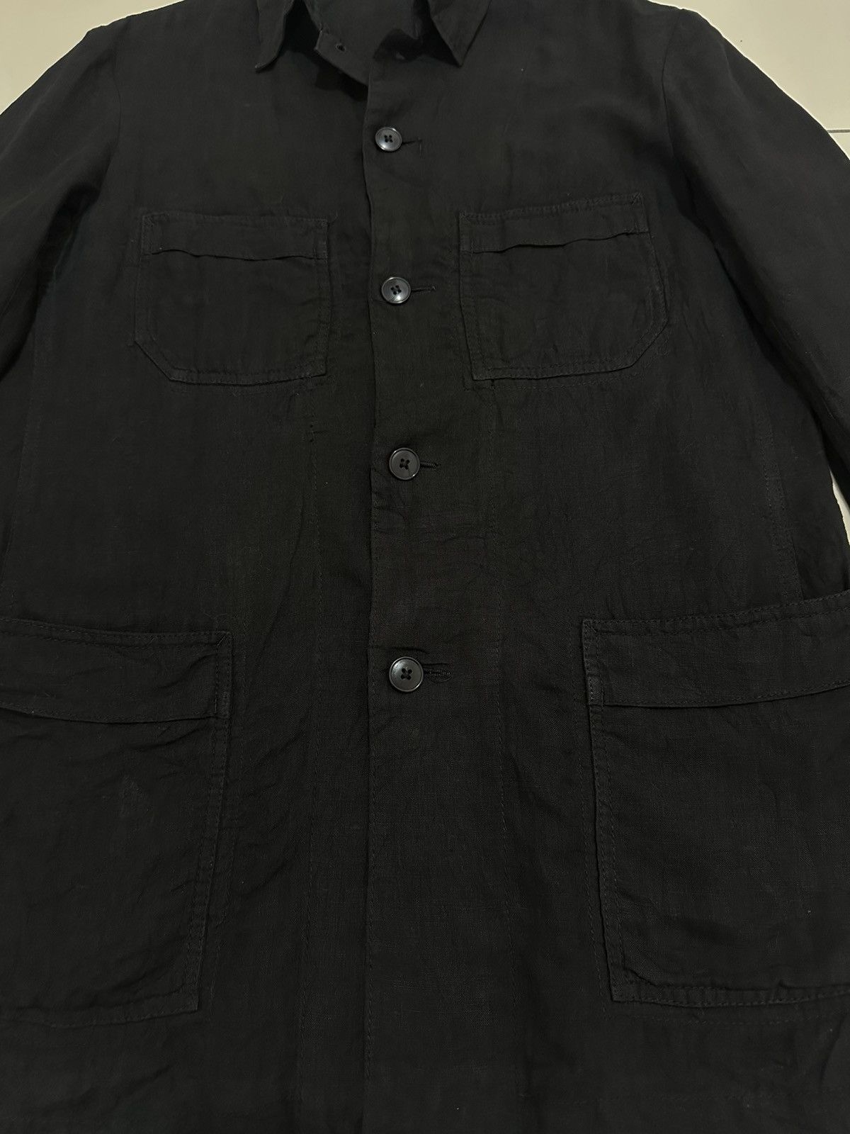 Yohji Yamamoto Yohji Yamamoto Y’s 08 SS Linen Jacket Iconic Yohji Yamamoto Size US L / EU 52-54 / 3 - 5 Thumbnail