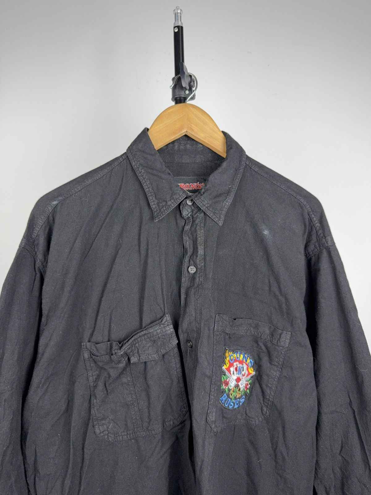 Guns N' Roses 1991 Guns N Roses Big Logo Shirt Rock Band Overshirt Black Size US XL / EU 56 / 4 - 3 Thumbnail