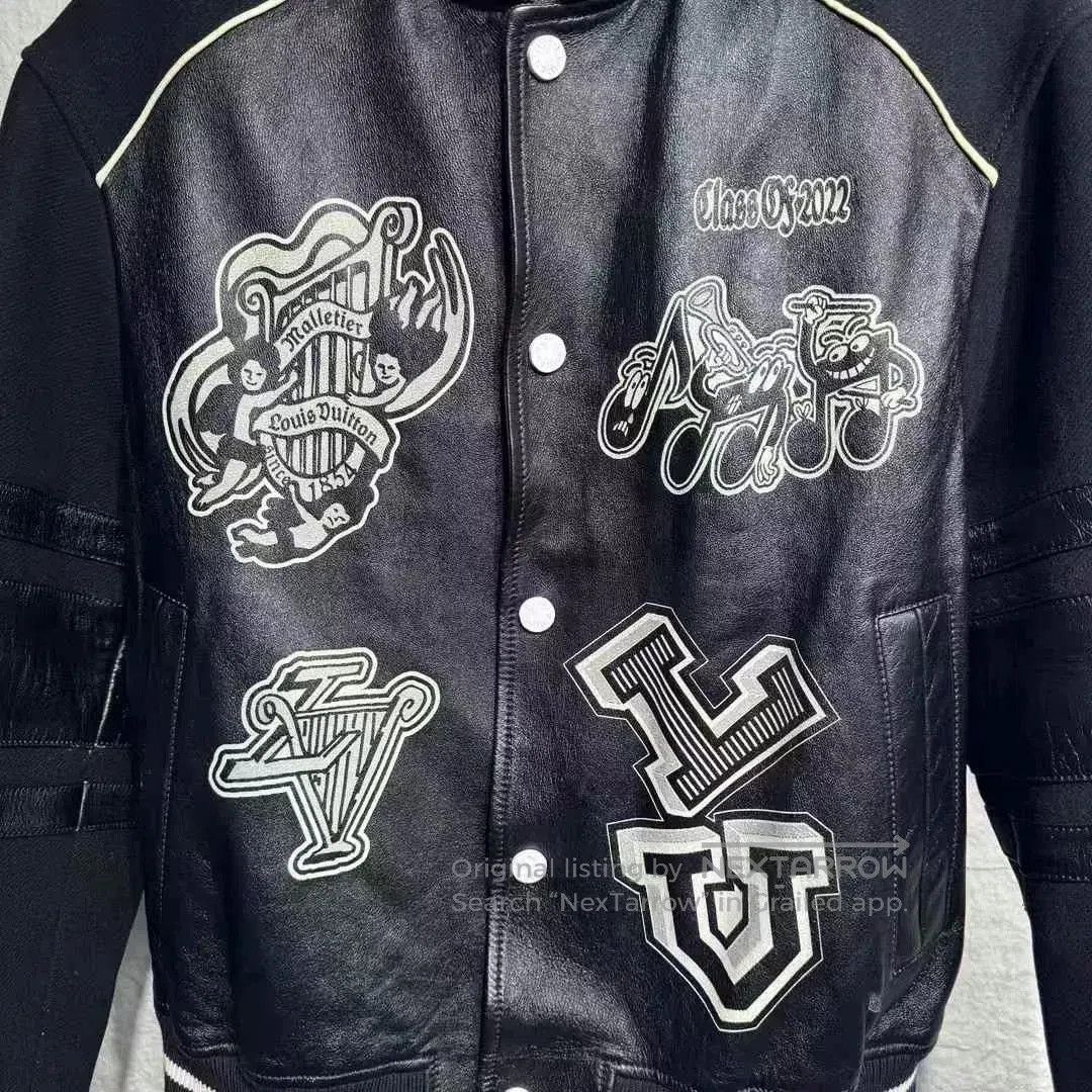 Louis Vuitton Louis Vuitton SS23 Leather Sleeve Baseball Jacket. Size US M / EU 48-50 / 2 - 2 Thumbnail