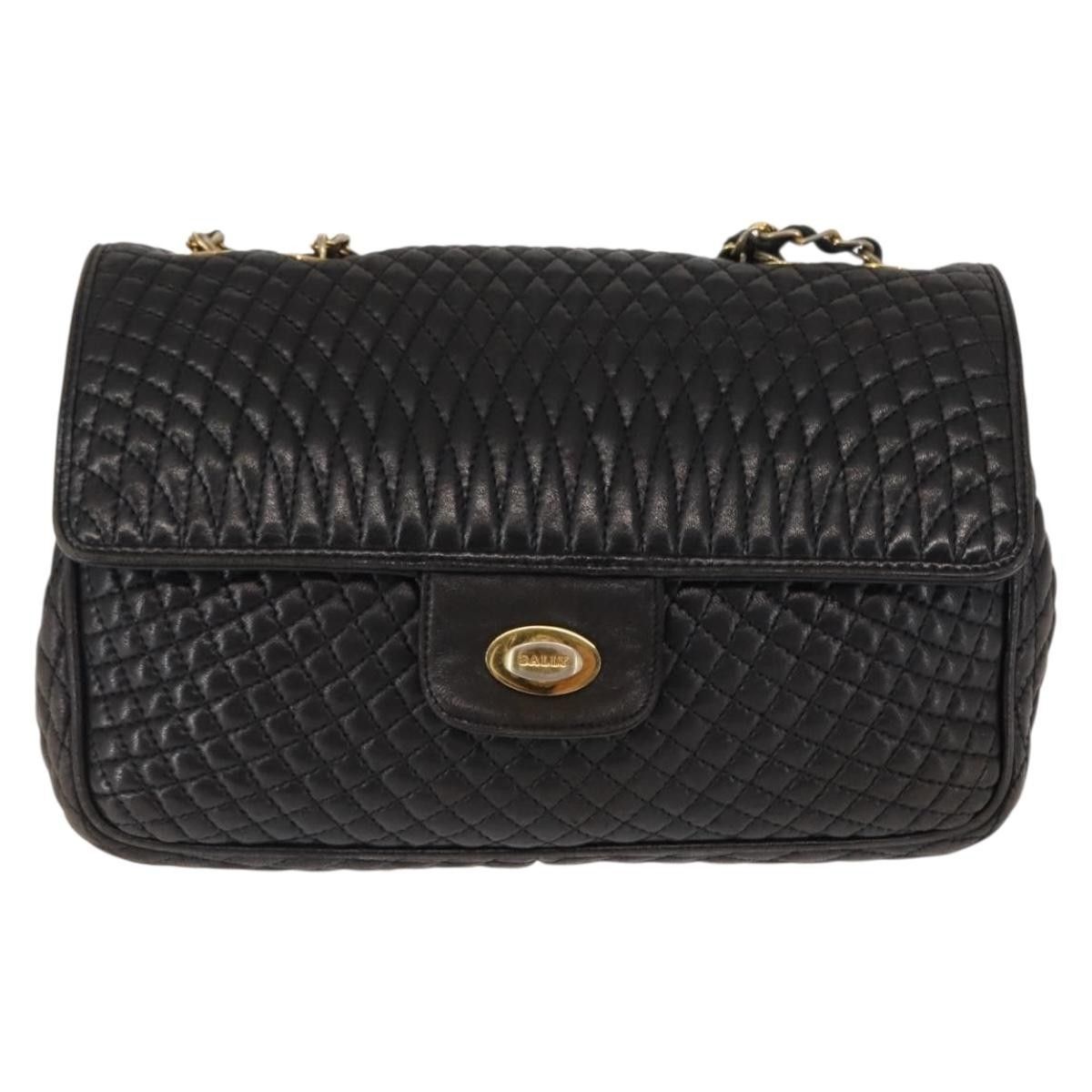 Bally Bally Vintage Chain Quilted Leather Size ONE SIZE - 1 Thumbnail