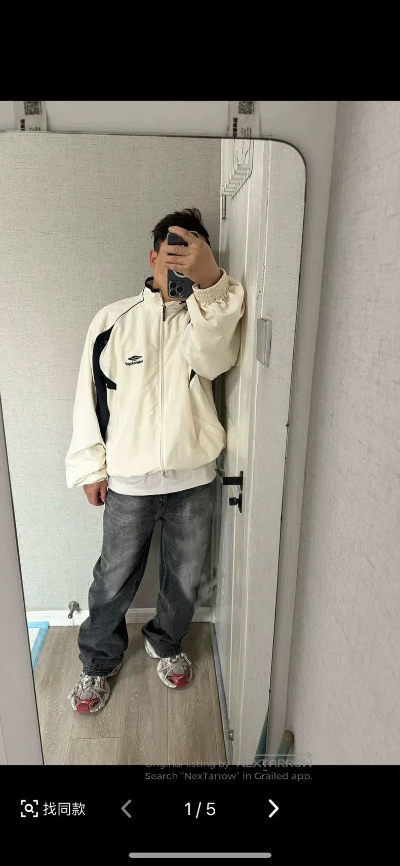 Balenciaga Balenciaga Ivory and Black Patchwork 3Bsports Embroidered Size US XS / EU 42 / 0 - 4 Thumbnail