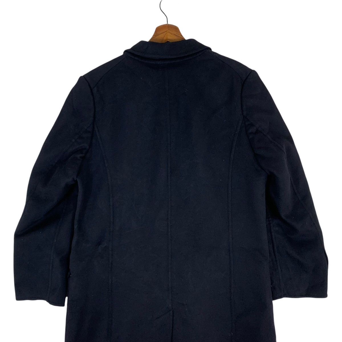 Alfred Dunhill × Vintage VINTAGE DUNHILL DOUBLE BREASTED OVERCOAT BLACK JACKET WOOL Size US M / EU 48-50 / 2 - 7 Thumbnail