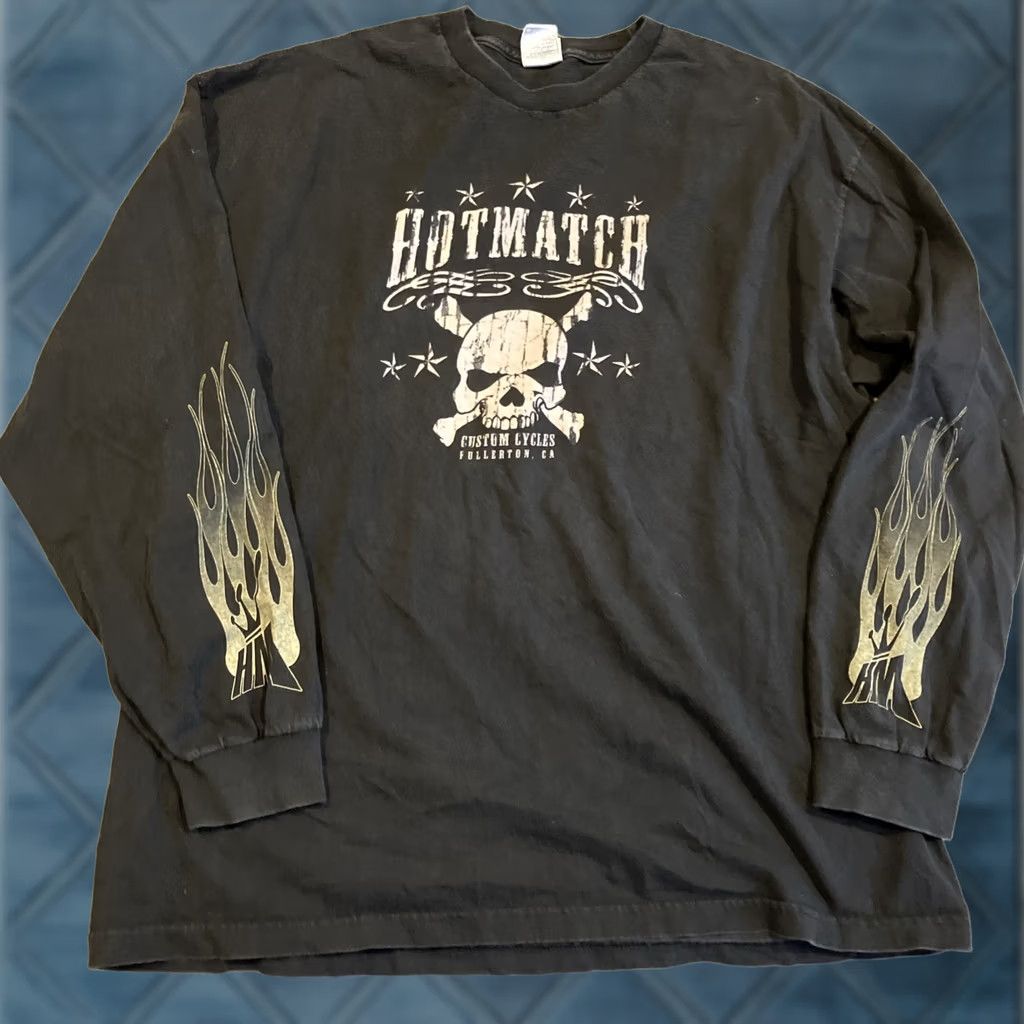 Vintage VINTAGE Alstyle Tag Hot Match Custom Cycles Long Sleeve T Shirt XXL RARE Size US XXL / EU 58 / 5 - 1 Thumbnail