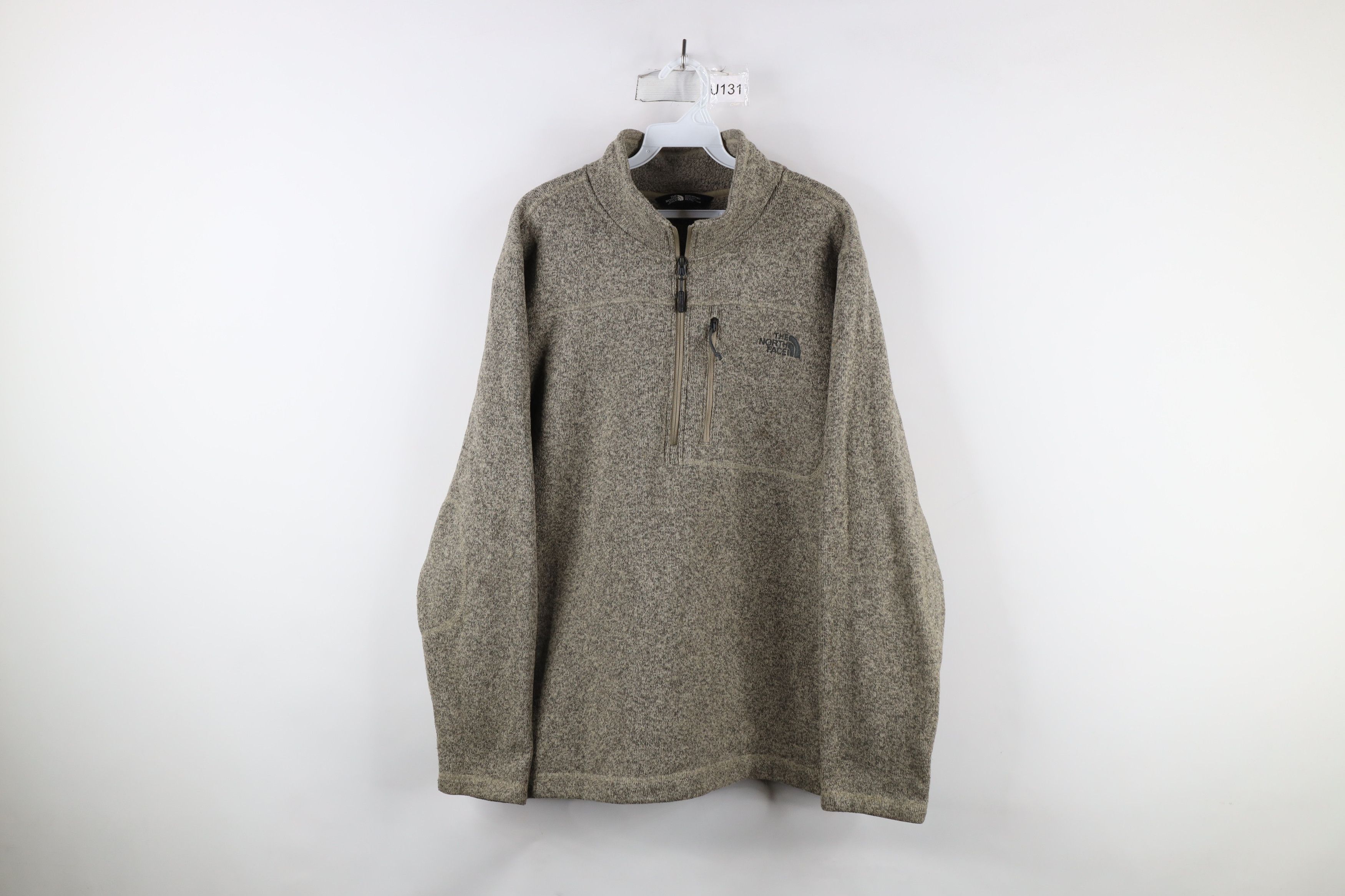 The North Face × Vintage The North Face Gordon Lyons 1/4 Zip Pullover Sweater Brown Size US XL / EU 56 / 4 - 1 Thumbnail