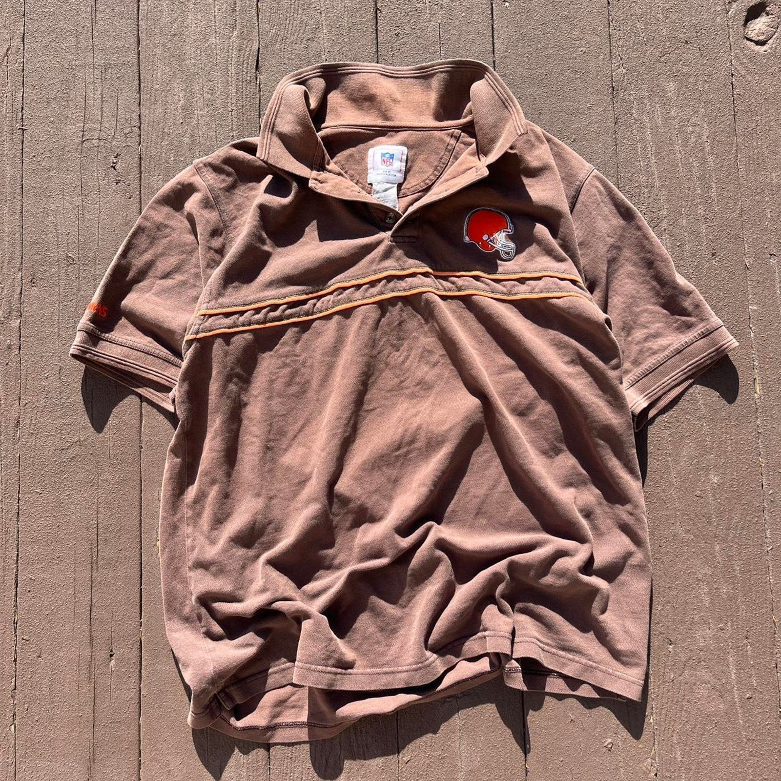 NFL Vintage Cleveland browns polo shirt Size US XL / EU 56 / 4 - 1 Thumbnail
