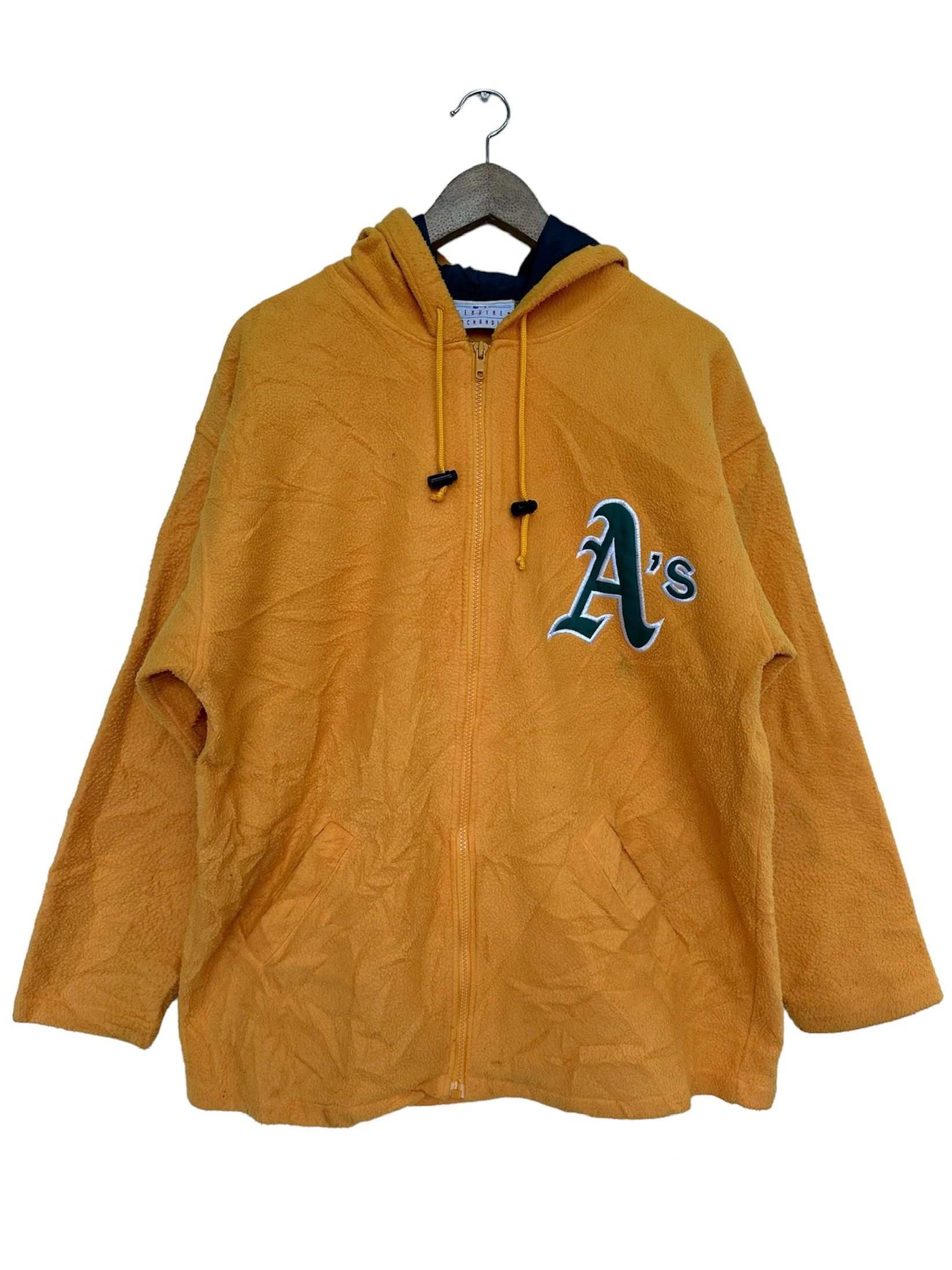 MLB Vintage 1995 MLB Oakland Athletics A’s Fleece Hoodie Jacket Size US L / EU 52-54 / 3 - 3 Thumbnail