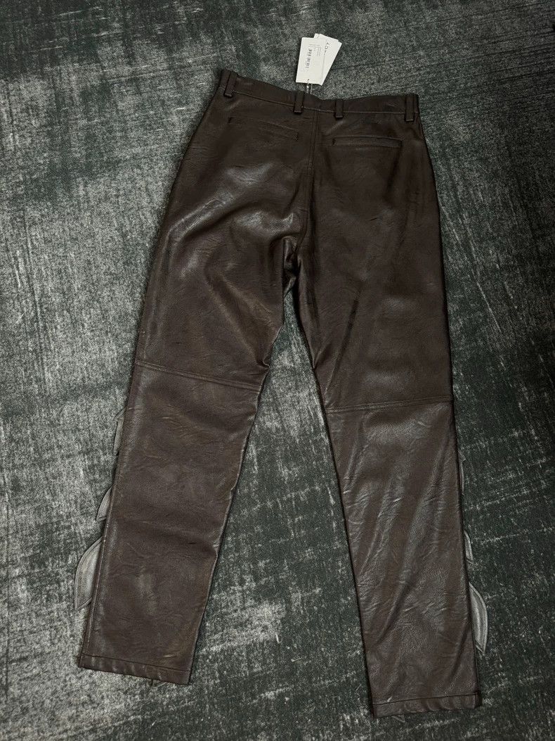 Y/Project Yproject Flame Leather Pants M - dmc Size US 38 / EU 54 - 1 Thumbnail