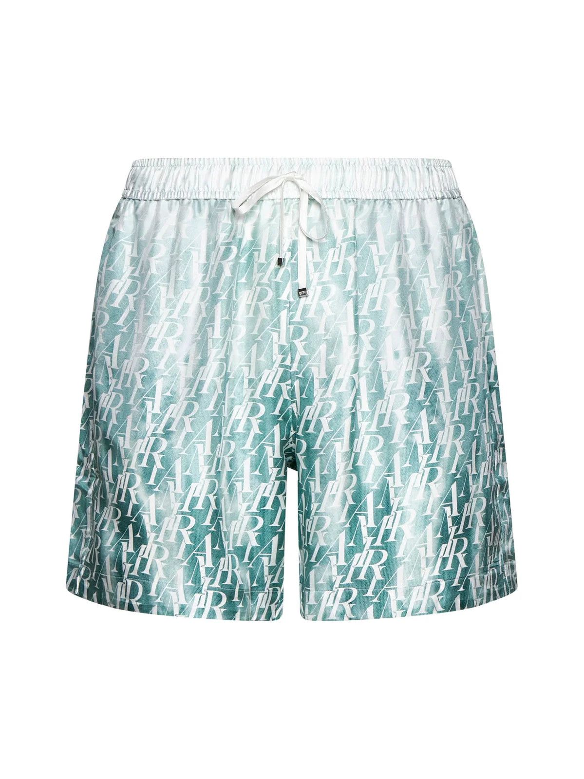 Amiri o1y0525 Logo Short in Light Green/White Size US 36 / EU 52 - 1 Thumbnail