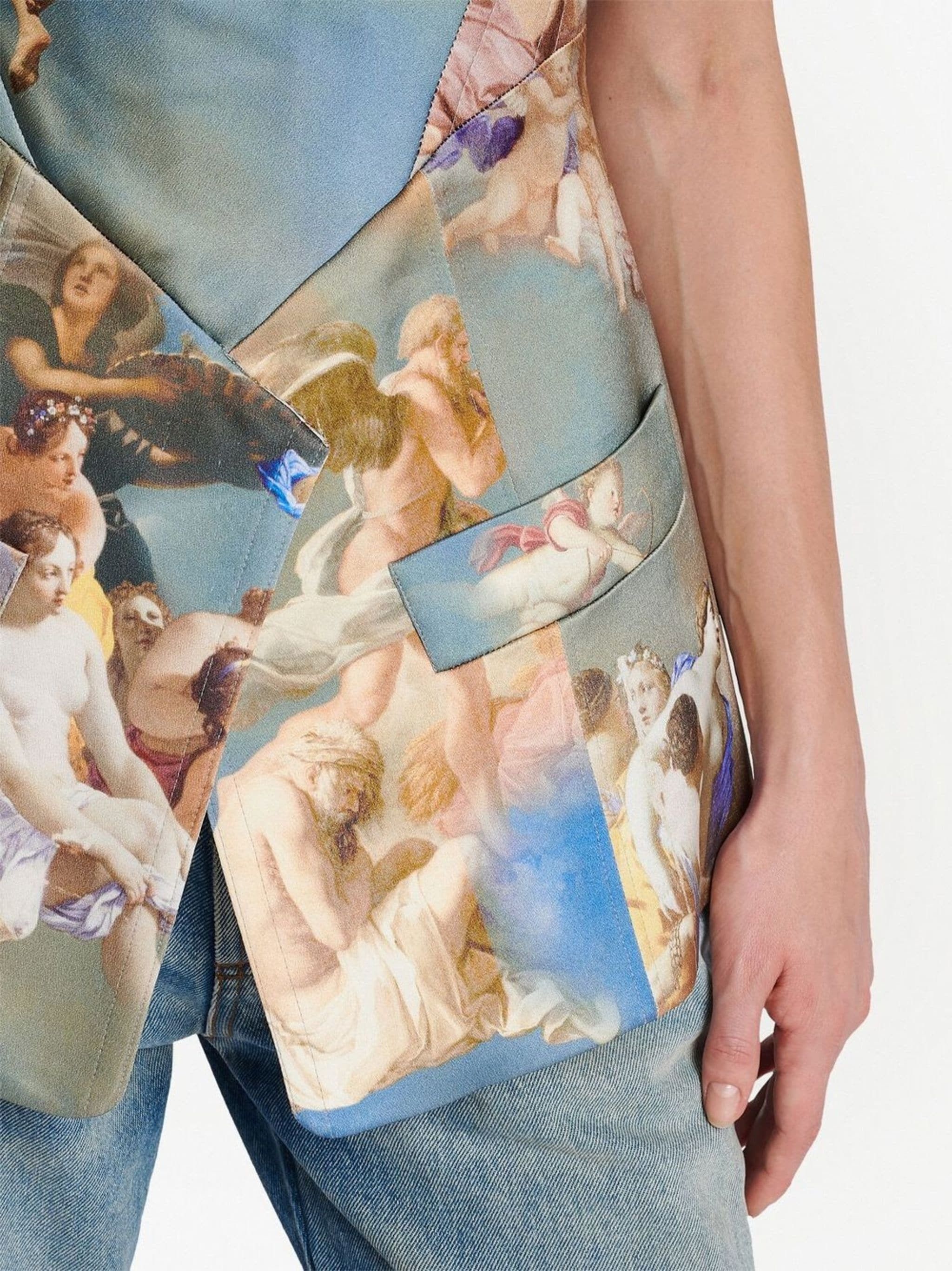 Balmain o1s1rm0624 Corset Top in Multicolor Size M / US 6-8 / IT 42-44 - 5 Thumbnail