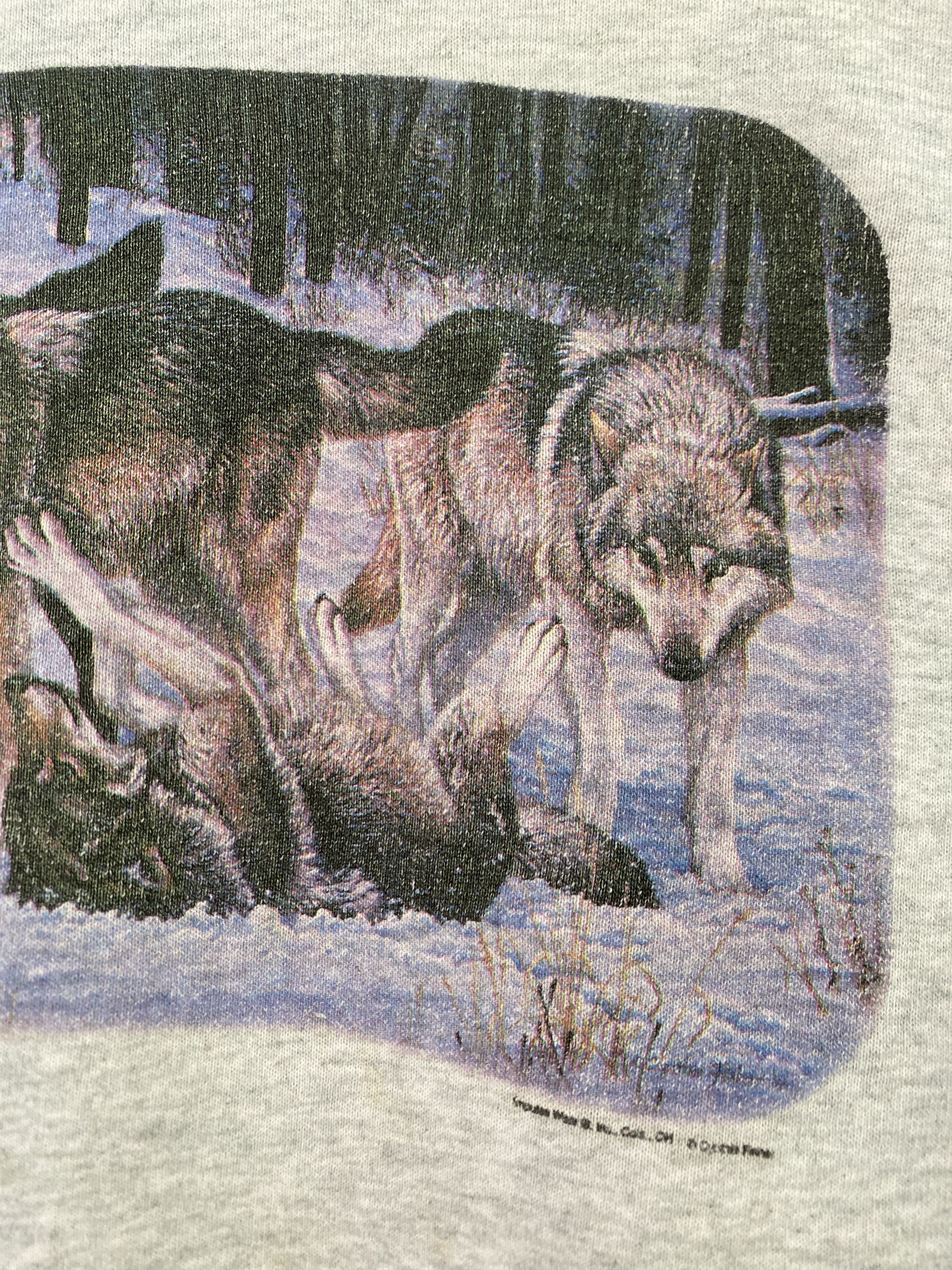Habitat × Vintage Vintage Wild Wolf Habitat Sweatshirt Large Size Grey Size US L / EU 52-54 / 3 - 6 Thumbnail