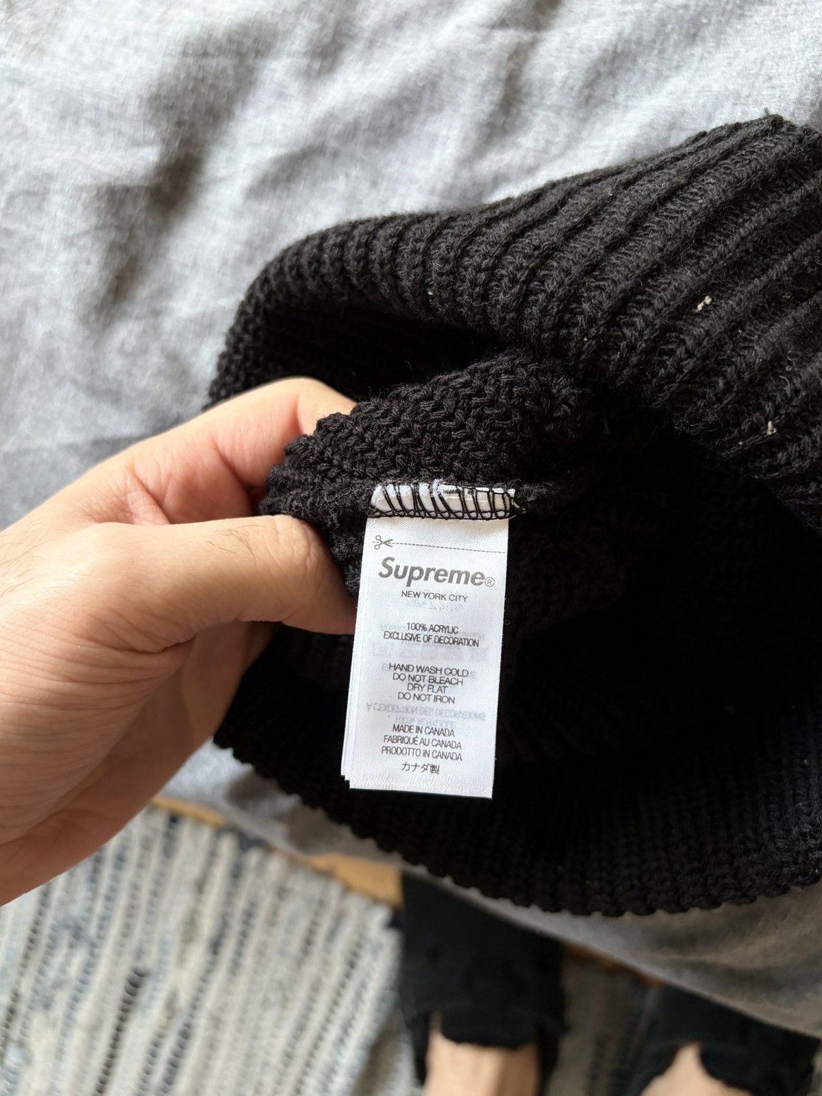 Supreme Supreme FW23 Script Beanie Size ONE SIZE - 2 Thumbnail