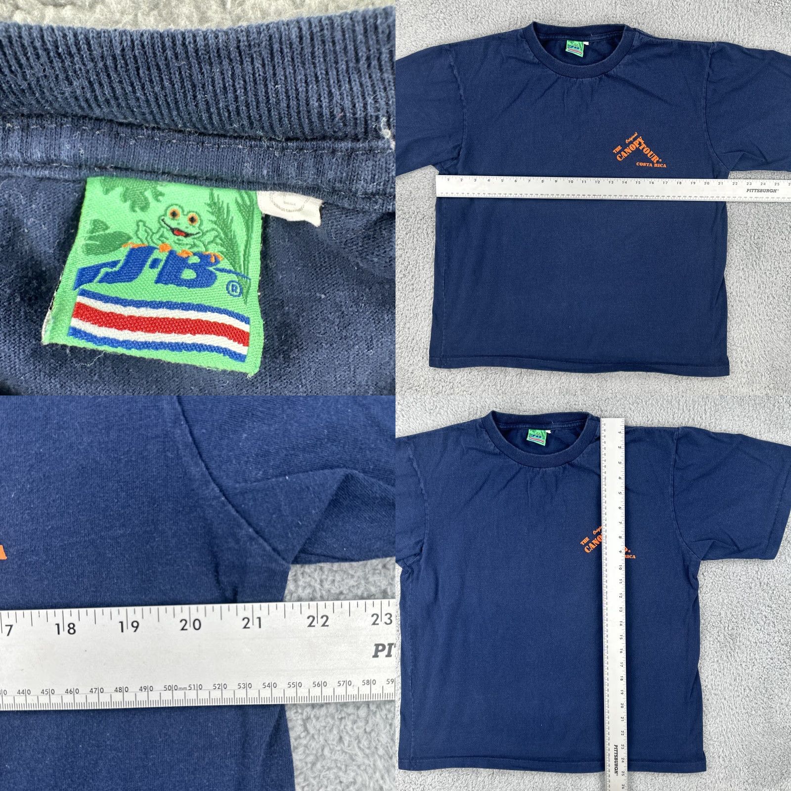 Vintage VINTAGE J.B. T Shirt 90s Costa Rica Canopy Tour Blue Mens L Graphic Tee Size US L / EU 52-54 / 3 - 8 Thumbnail