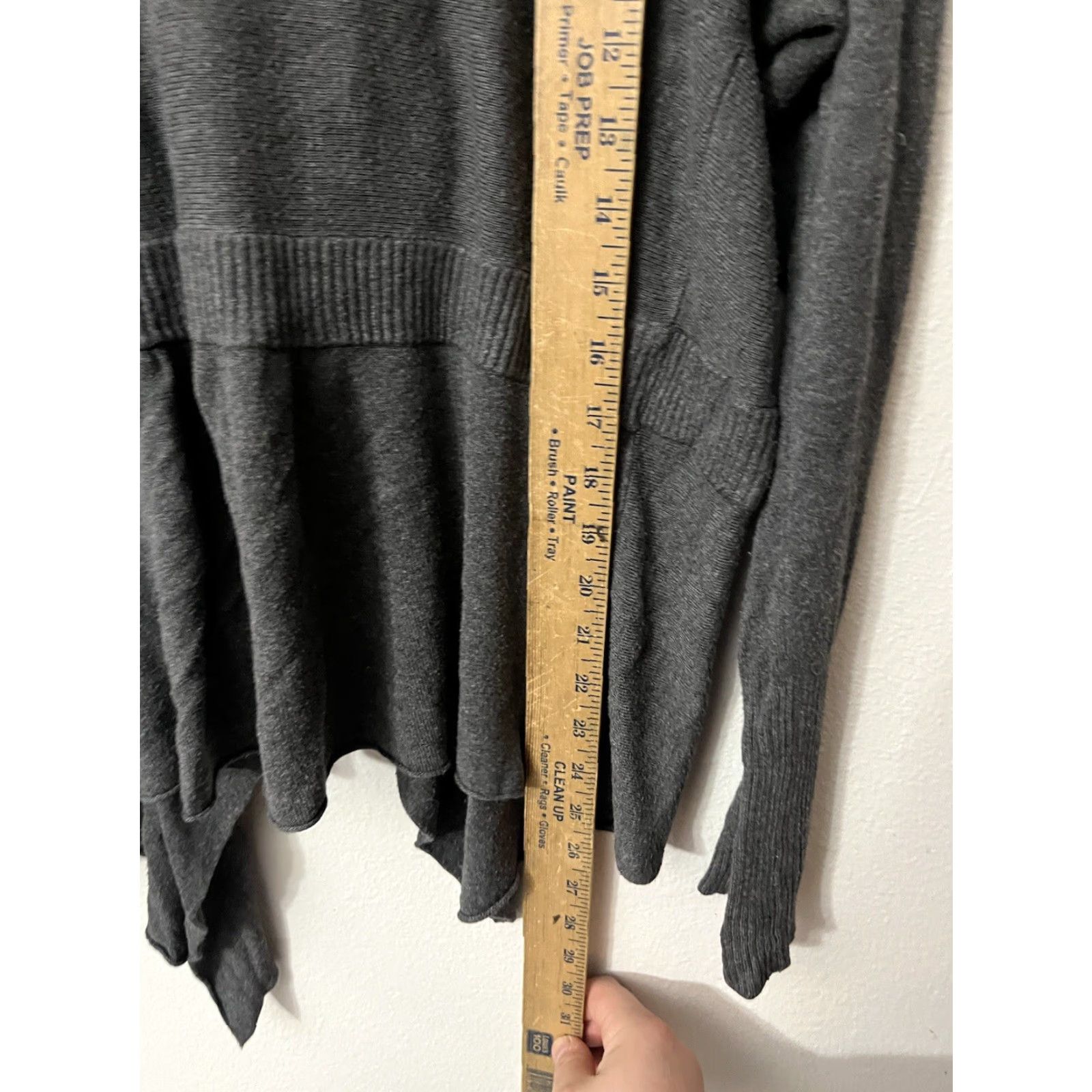 Eileen Fisher Eileen Fisher Cardigan Womens Medium Sweater Viscose Stretch Open Dark Gray Size M / US 6-8 / IT 42-44 - 4 Thumbnail