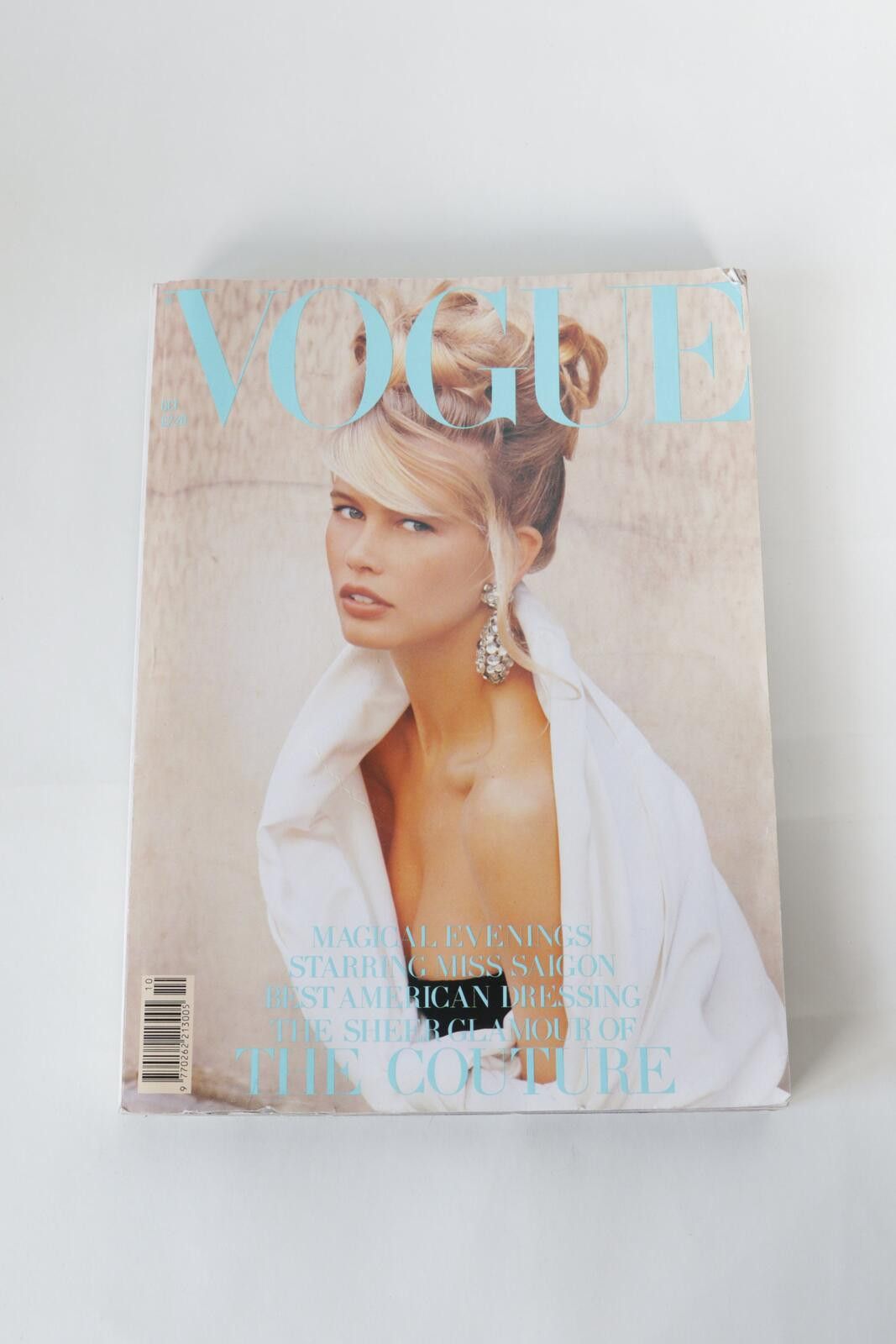 Vogue 89' Vogue Claudia Schiffer Magazine Size ONE SIZE - 1 Thumbnail