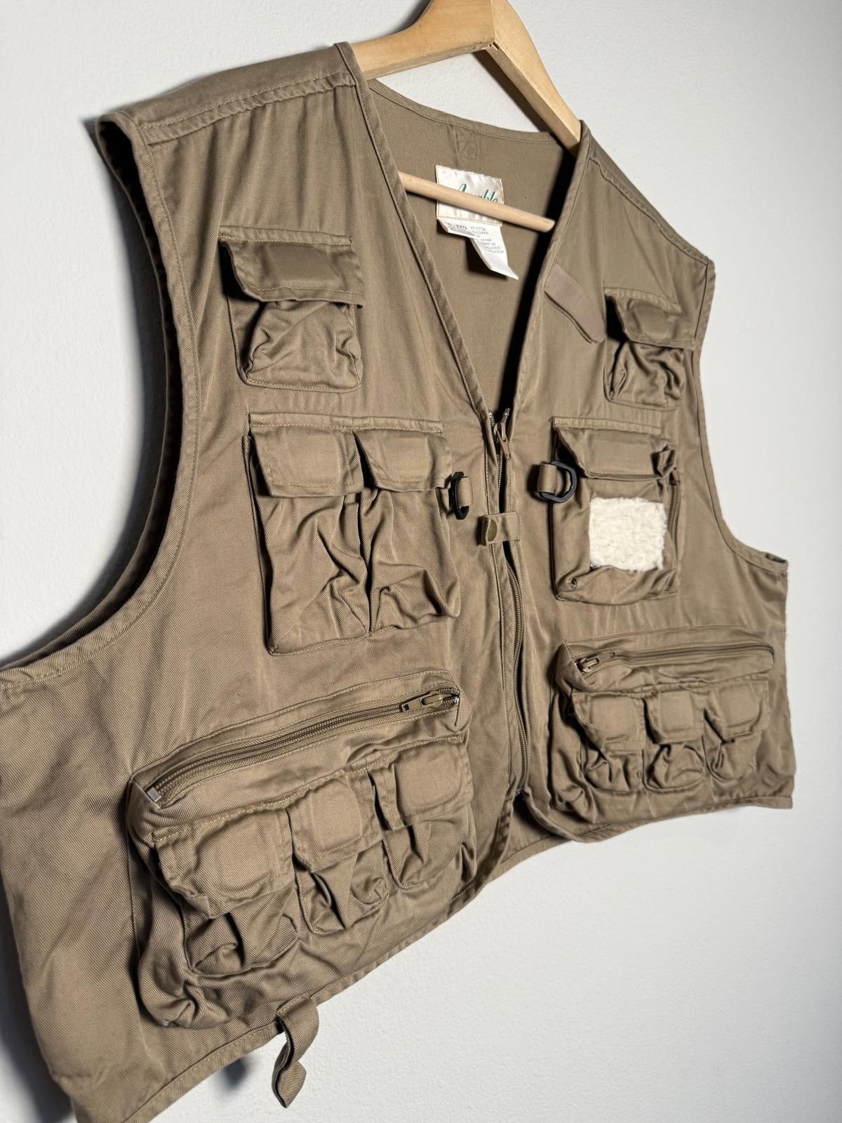 Unknown London Men Box Crop Tan Utility Multi-Pocket Cargo Vest Size US XXL / EU 58 / 5 - 2 Thumbnail