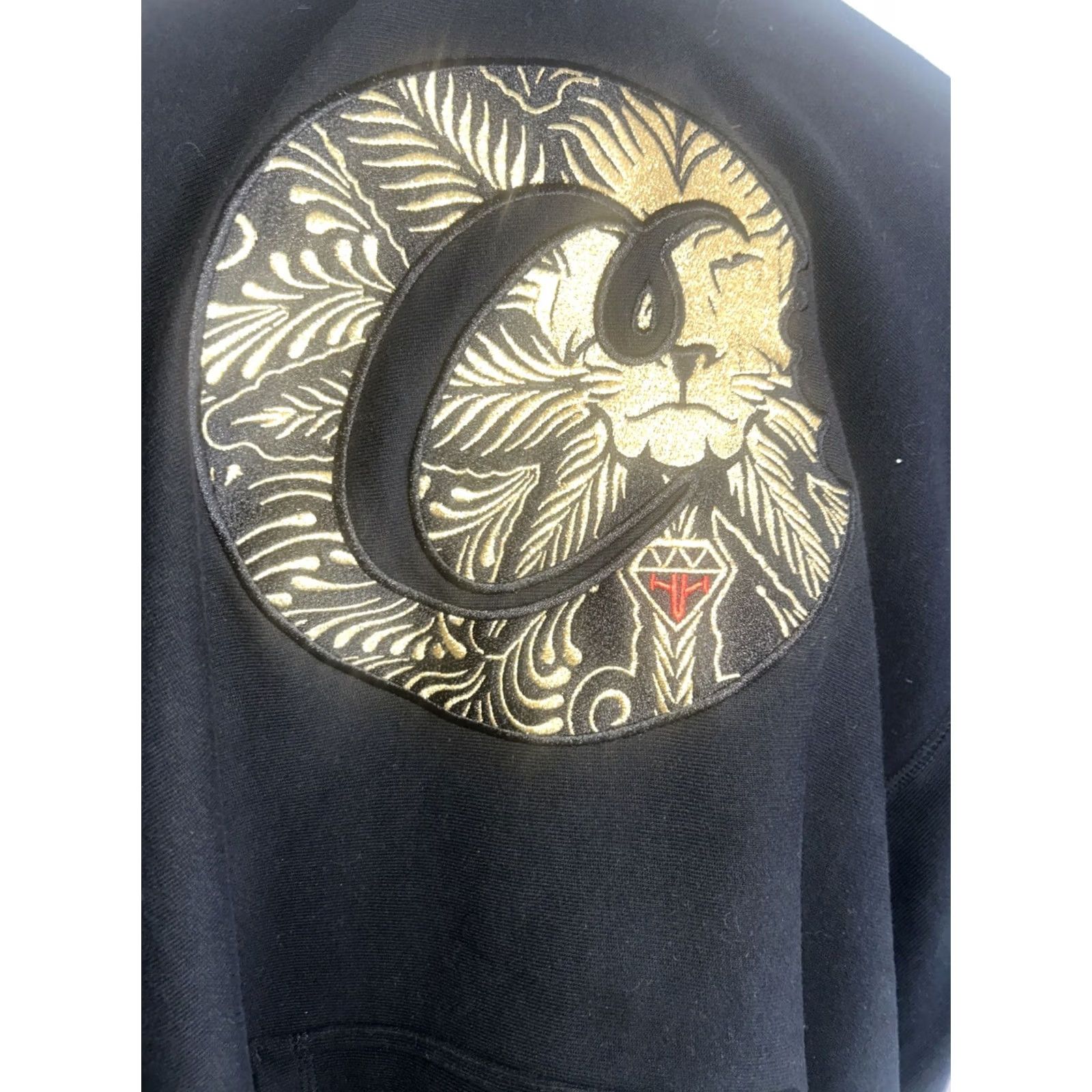 Logo 7 Cookies SF Hoodie Mens Large Black Spellout Embroidered Logo Hip Hop Pullover Size US L / EU 52-54 / 3 - 4 Thumbnail