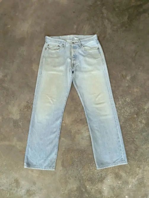 Levi's Vintage Levi's 501 Rusty Wash Distressed Jeans 33x29 Size US 33 - 1 Thumbnail