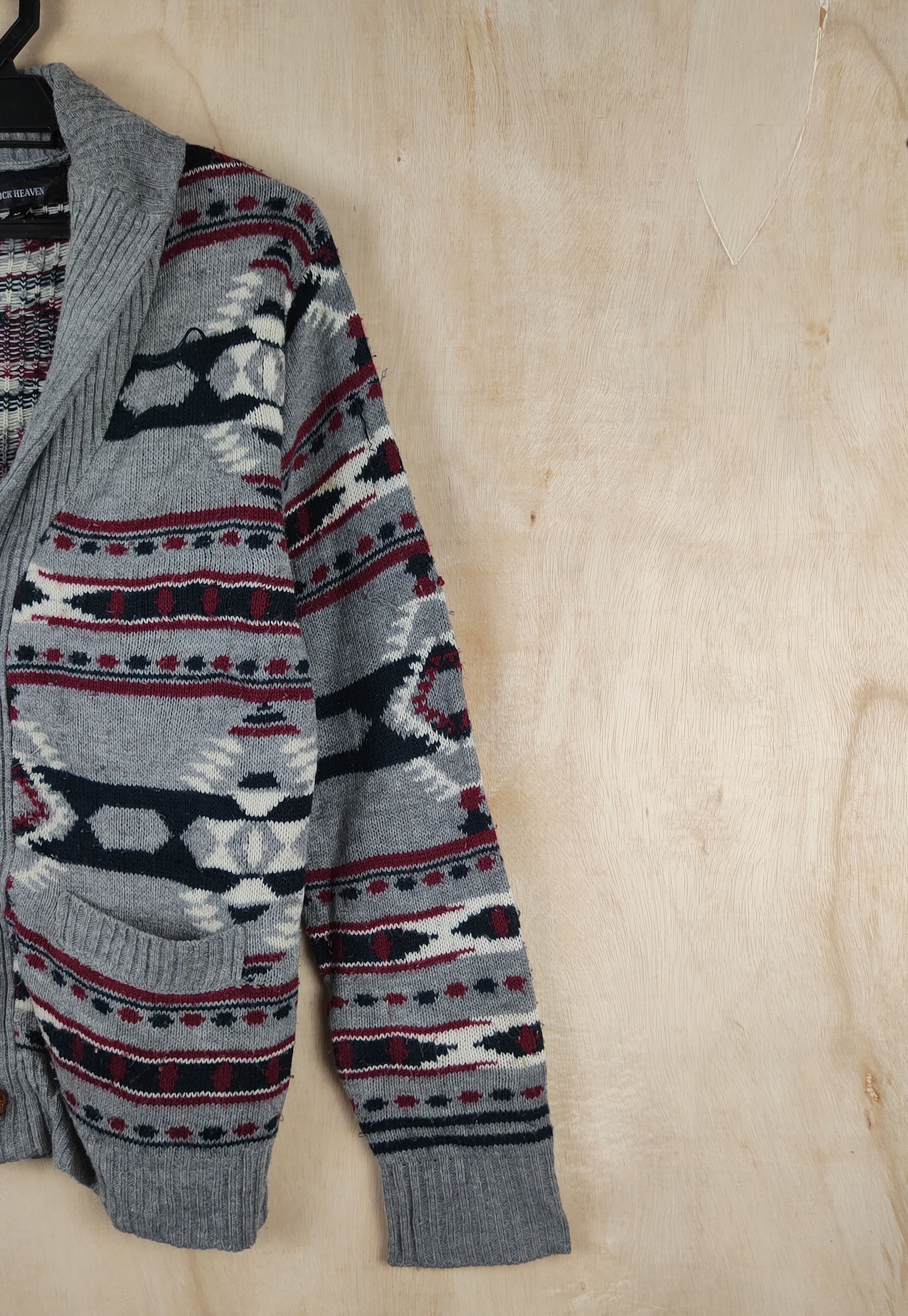 Vintage Lock Heaven Dark Gray Knitwear Cardigan #S2484 Size US M / EU 48-50 / 2 - 5 Thumbnail