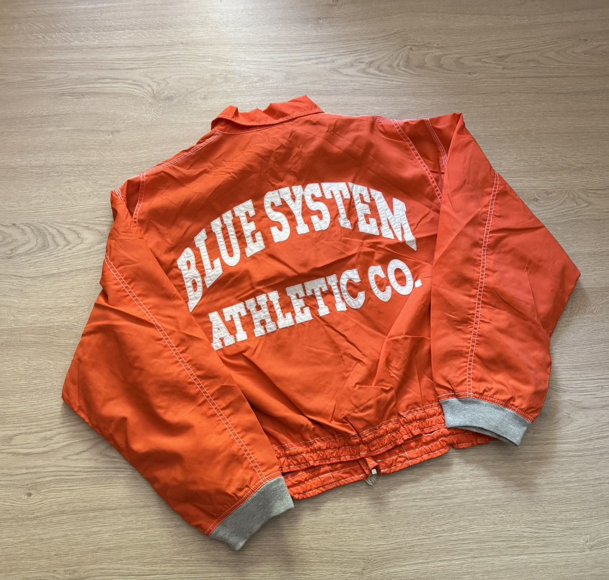 Vintage Vintage 90’s Blue System Athletic Co Work Baggy Nylon Jacket Size US XL / EU 56 / 4 - 9 Thumbnail