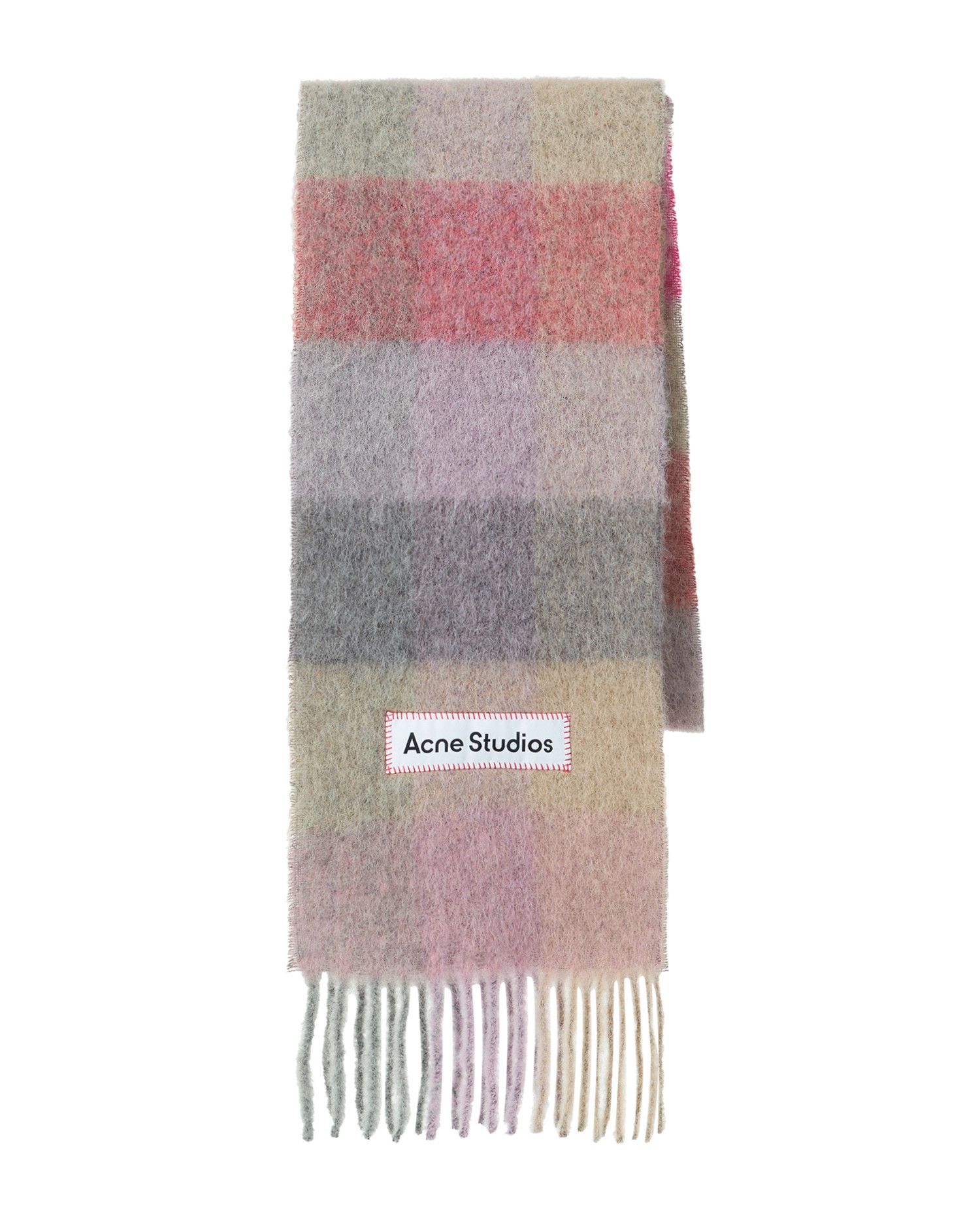 Acne Studios Acne Studios Plaid Fringe Scarf Size ONE SIZE - 1 Thumbnail