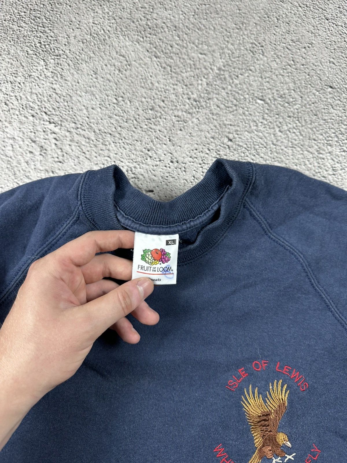 Fruit Of The Loom Vintage Fruit of the Loom Sweats Y2K Faded 90s Japan Size US XL / EU 56 / 4 - 5 Thumbnail