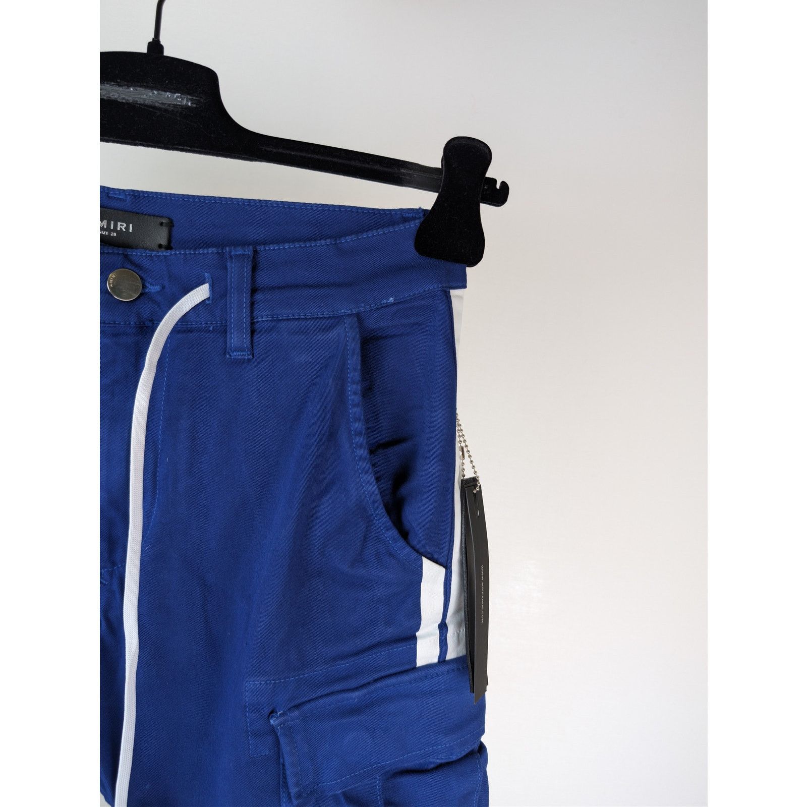 Amiri o1rshd1 Stack Track Cargo Trousers Pants Royal Blue / White Size US 28 / EU 44 - 5 Thumbnail