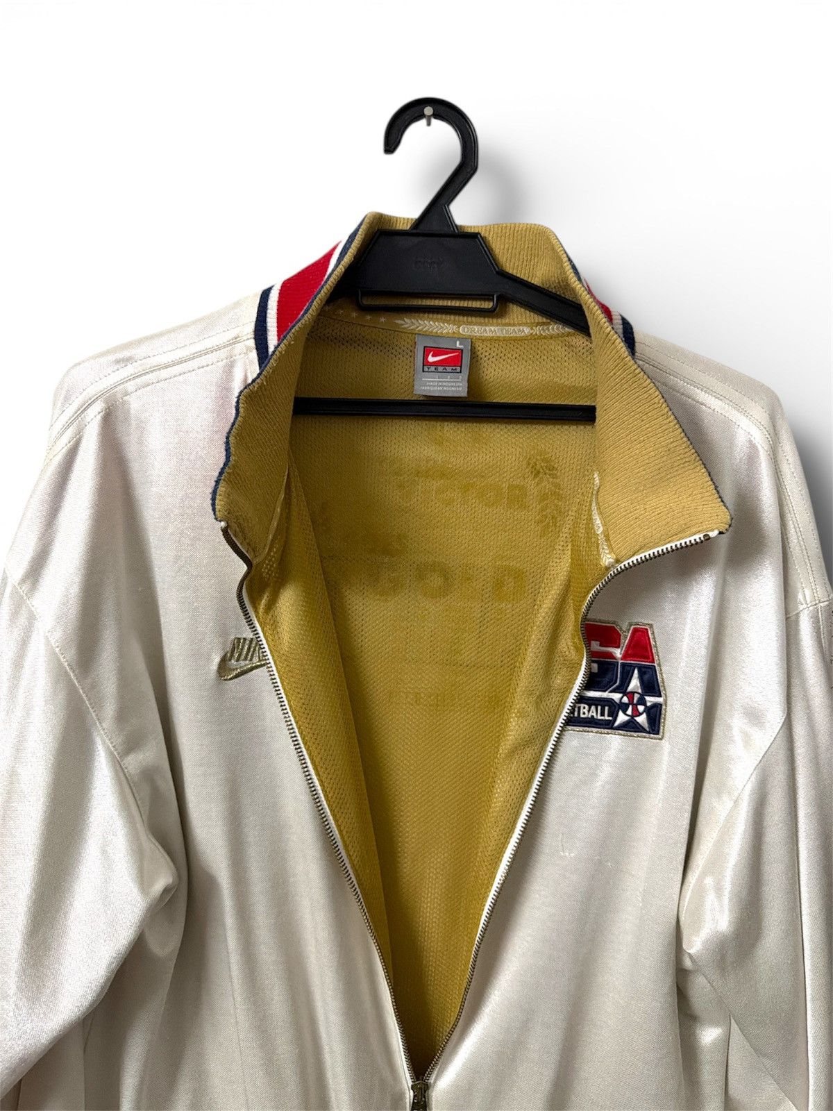Nike vintage 1992 USA Olympic Dream Team basketball track jacket Size US L / EU 52-54 / 3 - 10 Thumbnail