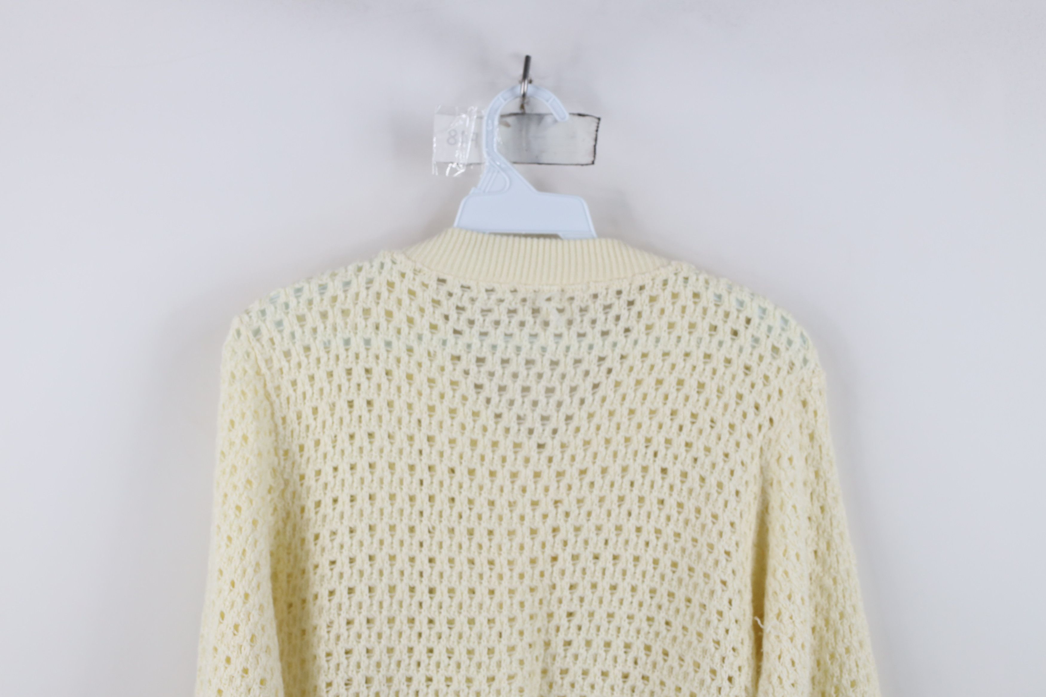 Vintage Vintage 60s 70s Boho Chic Knit Tie Bottom Cardigan Sweater Size M / US 6-8 / IT 42-44 - 12 Thumbnail