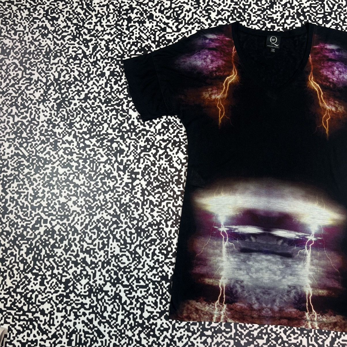 Vintage Y2K Alexander McQueen Lighting Bolt Rare Mini Dress