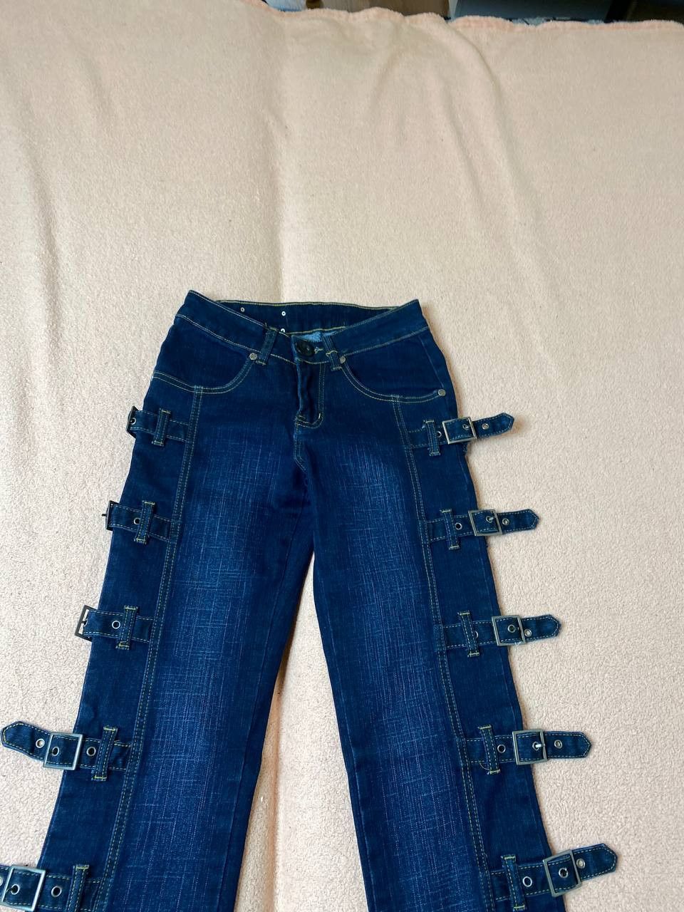 Vintage RARE Distressed Vintage Y2K Dirty Jeans Size 26" / US 2 / IT 38 - 4 Thumbnail