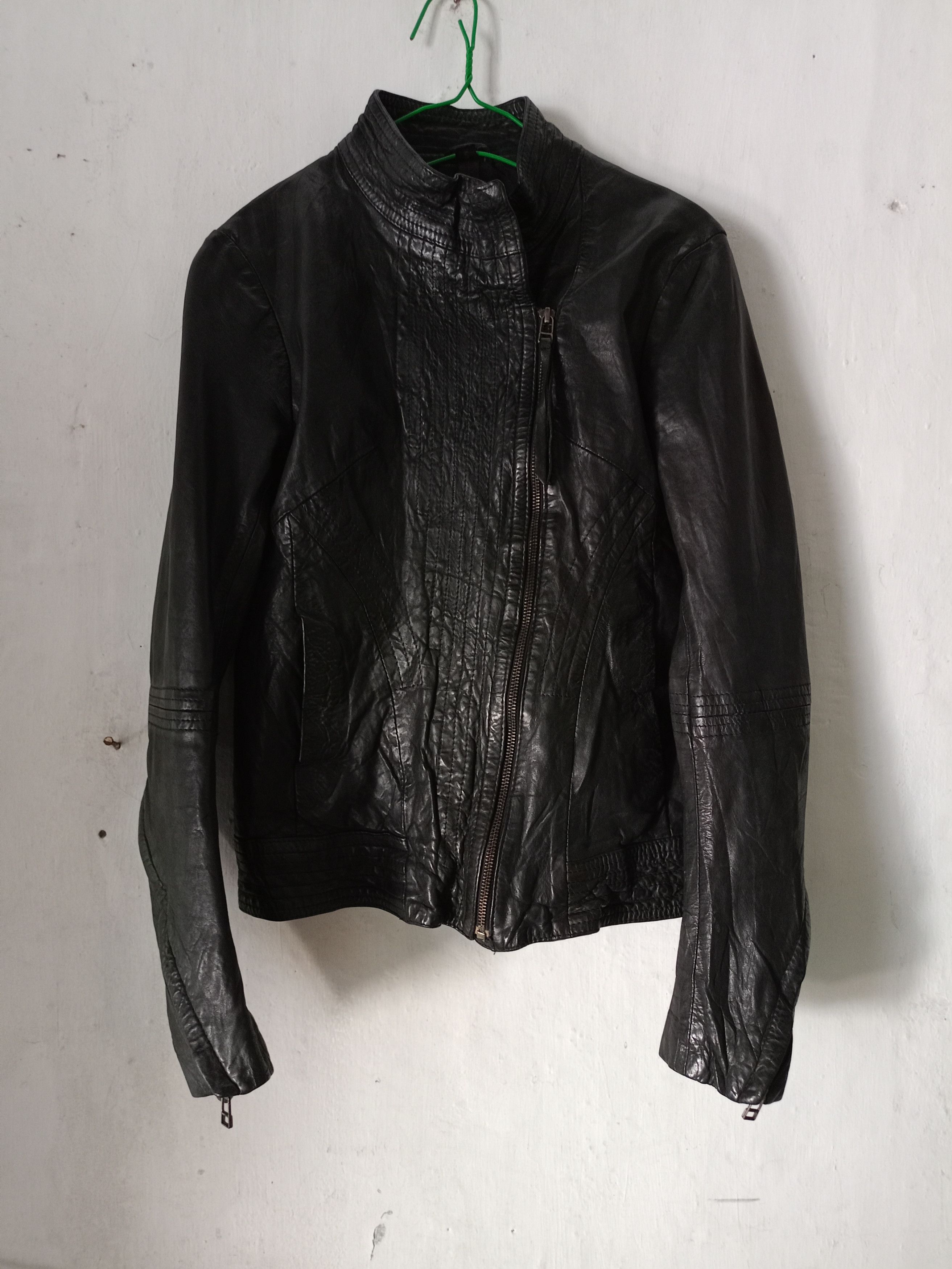 00s ifsixwasnine brondy きこなせる leather jacket