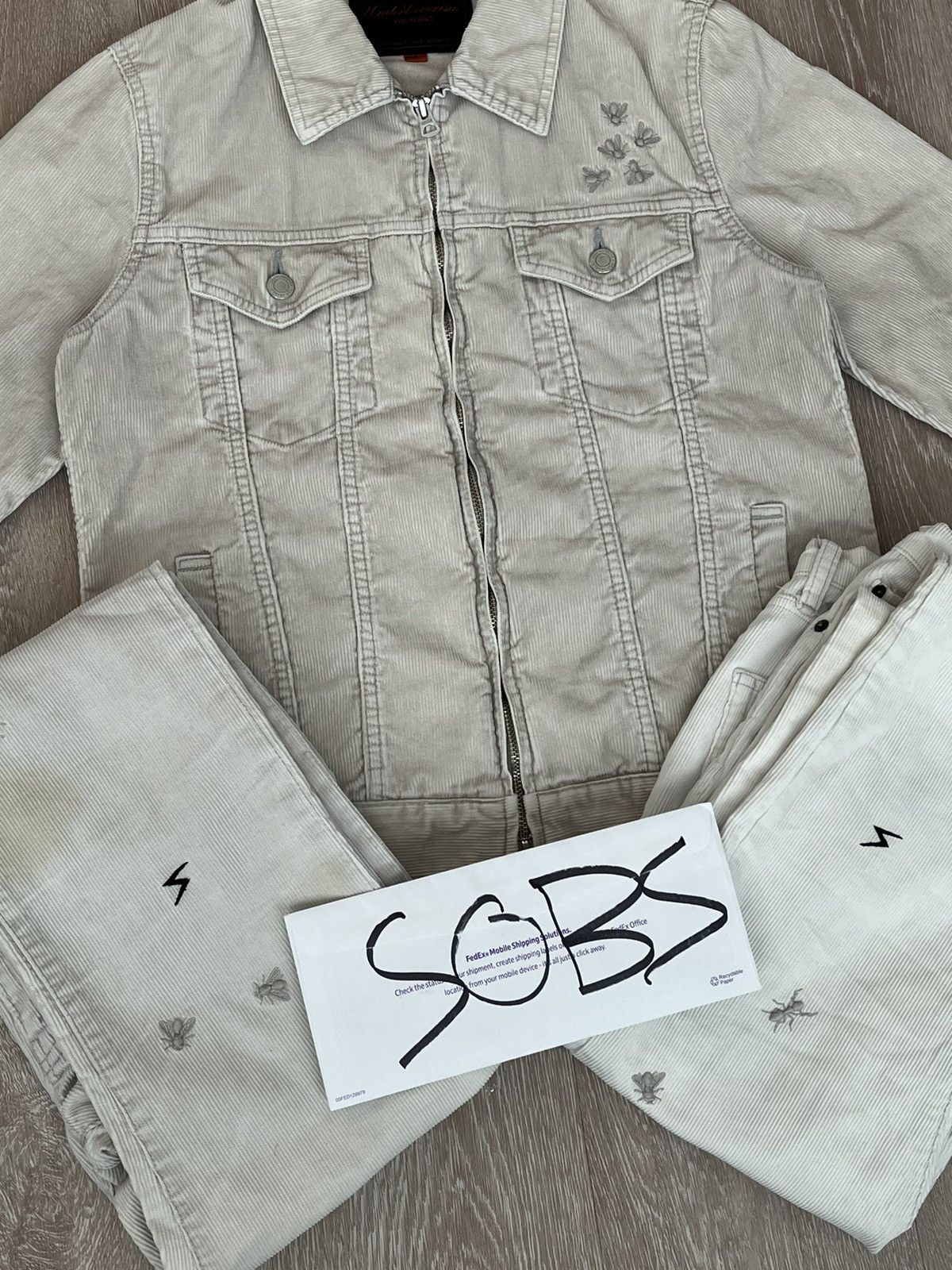 Undercover AW06 Undercover Guruguru White Corduroy Bug/Insect Jacket Size US M / EU 48-50 / 2 - 12 Thumbnail