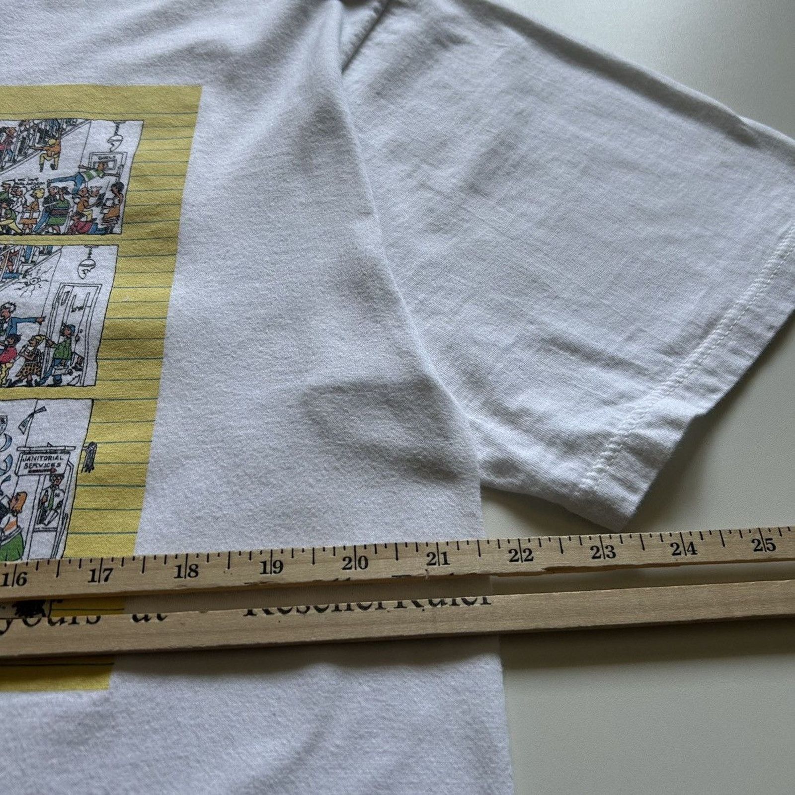 Jerzees Vintage 90s School Daze Funny Art Graphic T Shirt XL Rare Size US XL / EU 56 / 4 - 9 Thumbnail