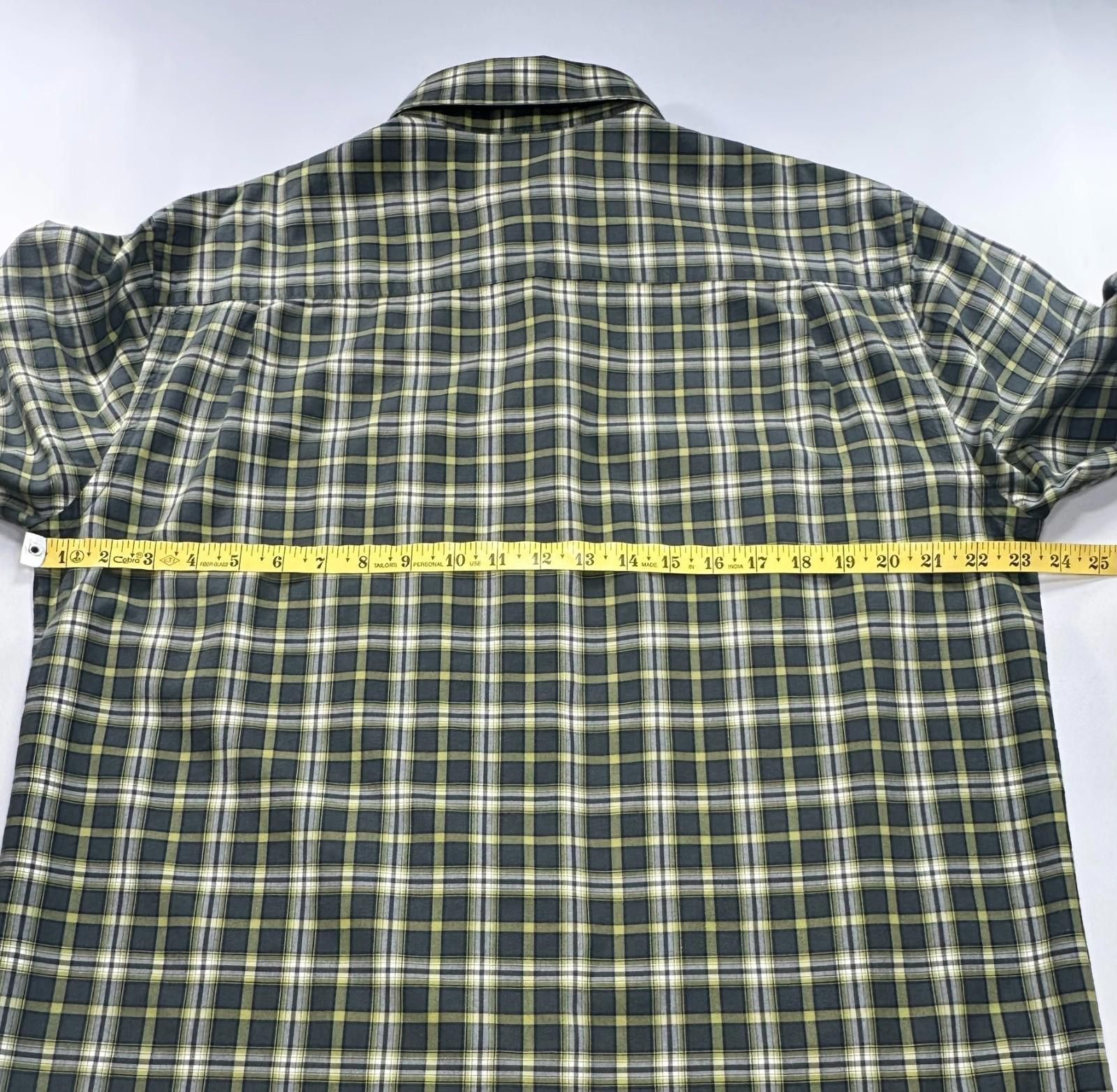 Nautica Nautica Jeans Co 100% Cotton Button Up Plaid Green Mens M Size US M / EU 48-50 / 2 - 5 Thumbnail