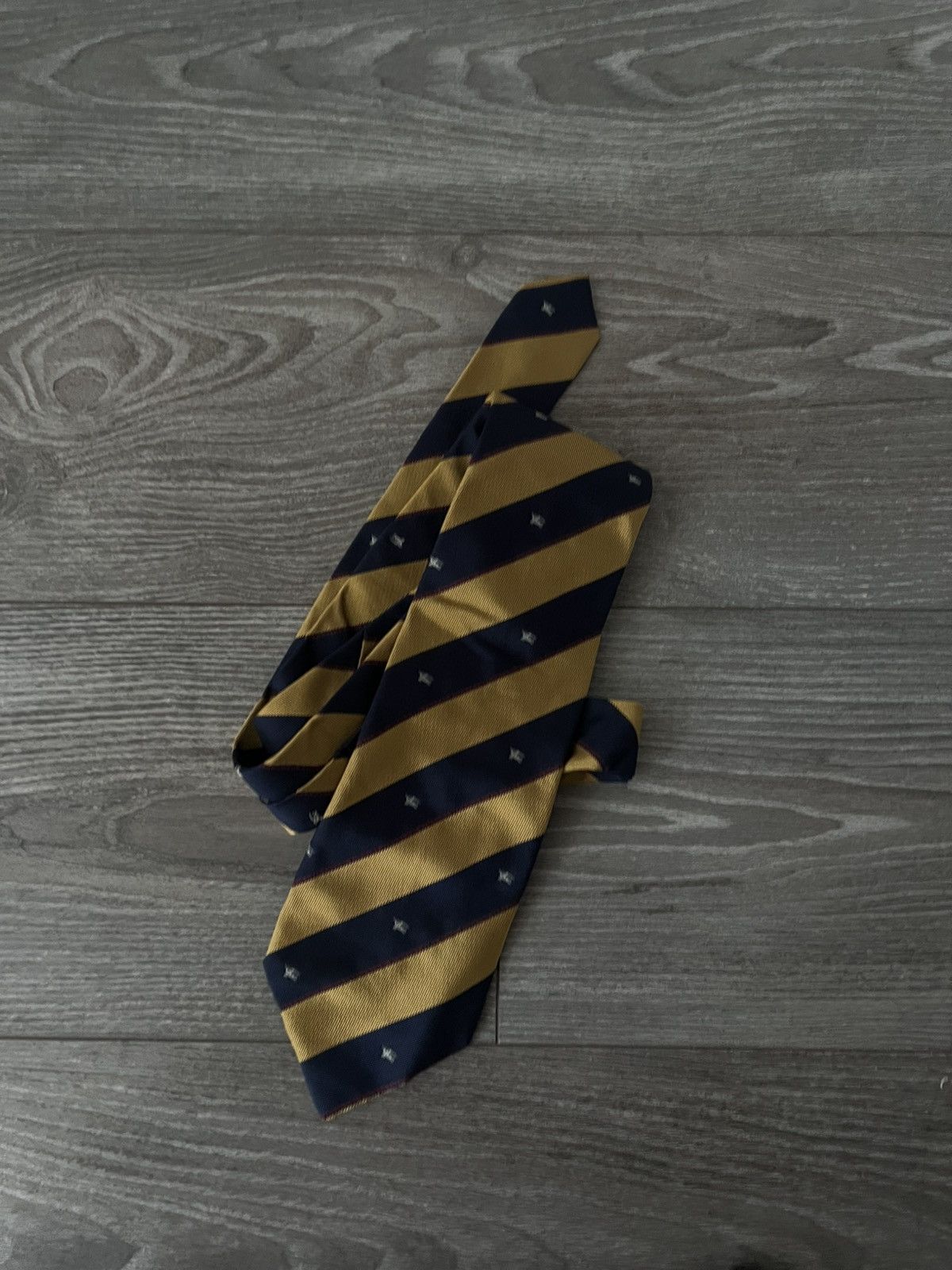 Burberry × Vintage ‼️Vintage Monogram Burberry London Luxury Silk Tie‼️ Size ONE SIZE - 5 Thumbnail