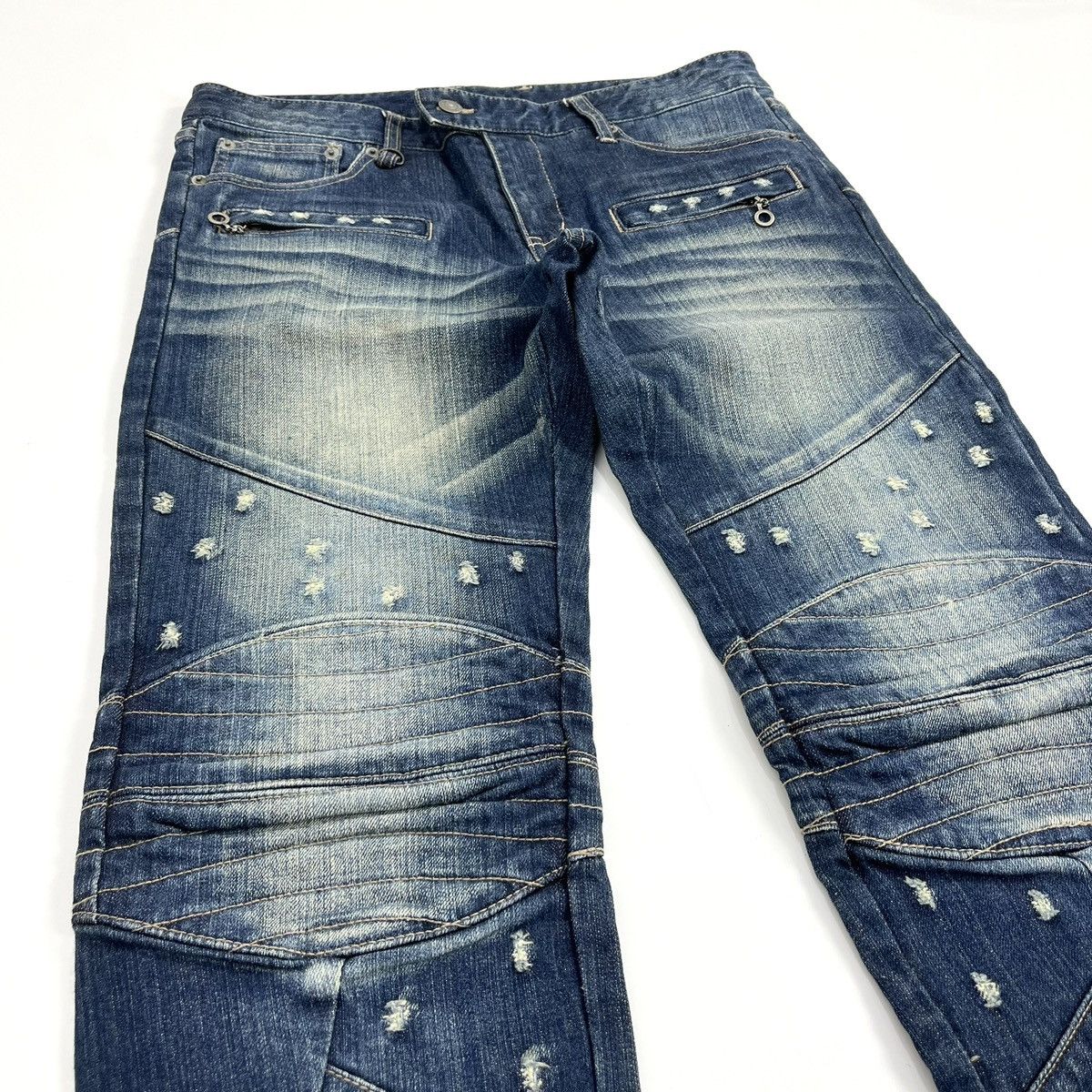 PPFM 2000s PPFM Distressed Ifsixwasnine LGB Style Bikers Jeans Size US 32 / EU 48 - 3 Thumbnail