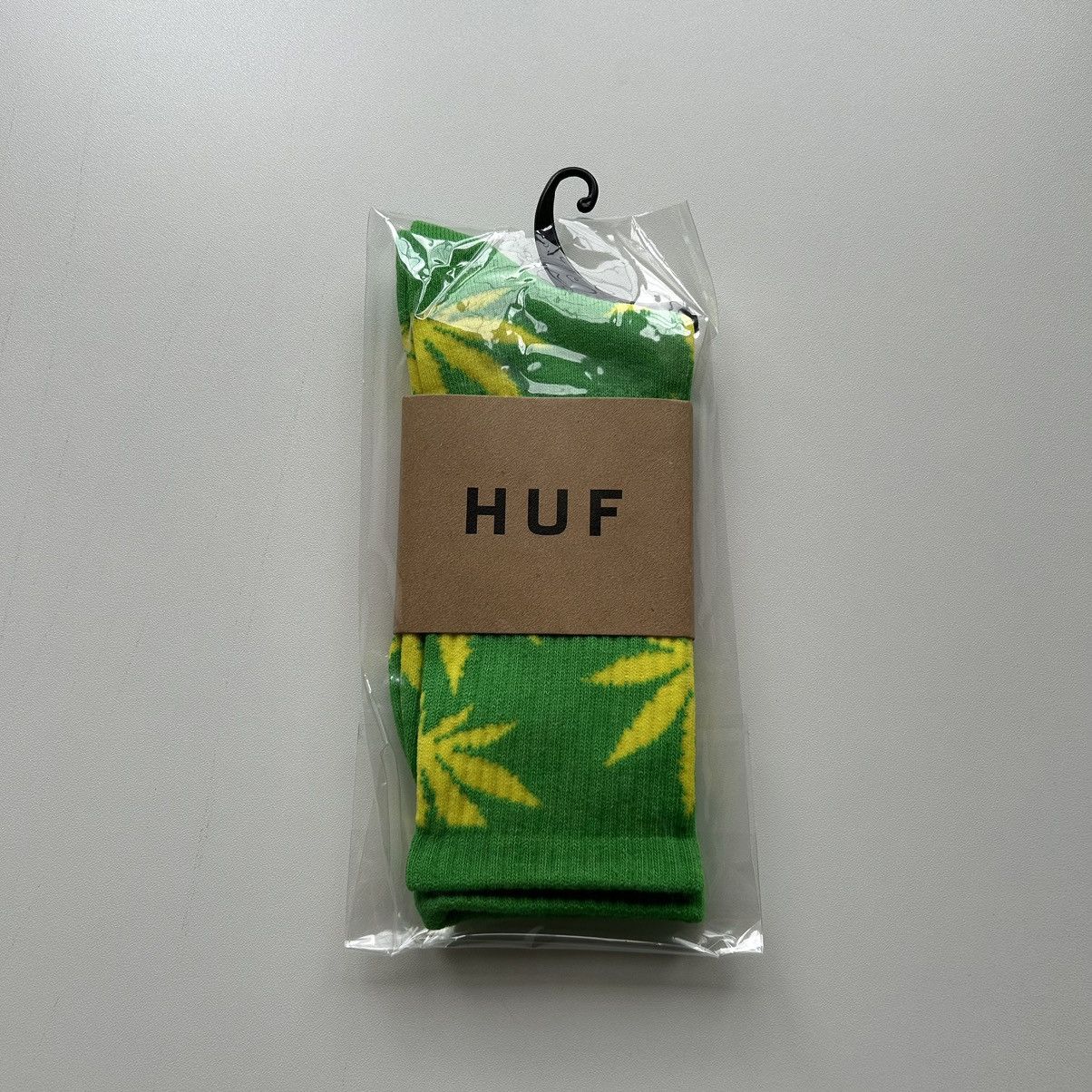Huf × Vintage Vintage HUF Plant Life Weed Socks Green/Yellow Brand New Size ONE SIZE - 1 Thumbnail