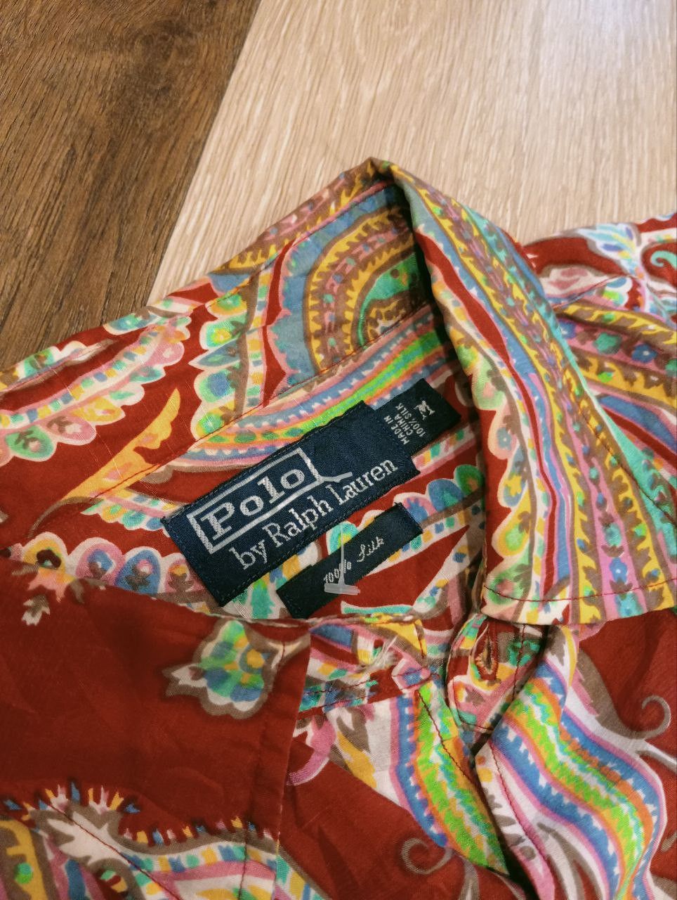 Polo Ralph Lauren VINTAGE POLO RALPH LAUREN SILK PAISLEY BUTTON DOWN SHIRT Size US M / EU 48-50 / 2 - 5 Thumbnail