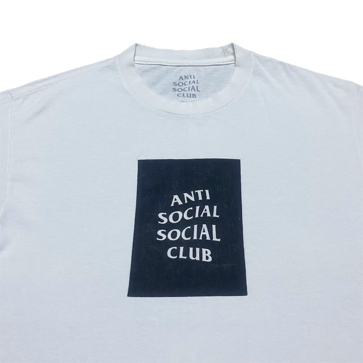 Anti Social Social Club × Vintage Rare‼️🔥Distress Anti Social Social Club Box Logo T-Shirt Size US S / EU 44-46 / 1 - 3 Thumbnail