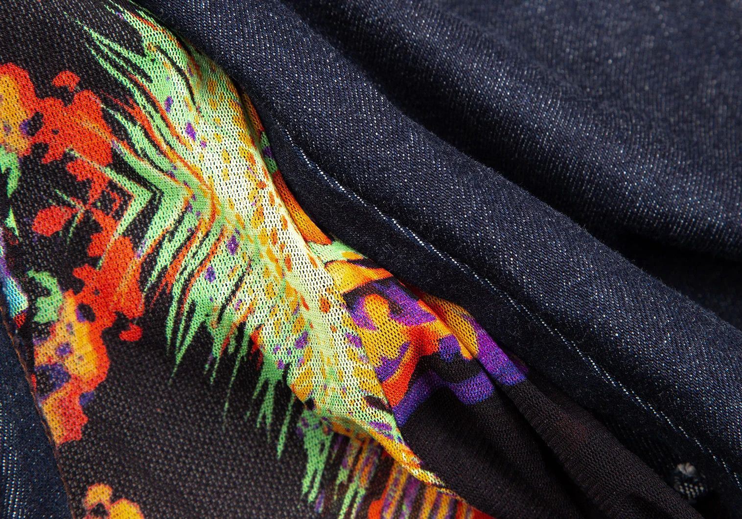 Jean Paul Gaultier Power Net Flare Denim Pants in Indigo Size 44 Size US 28 / EU 44 - 17 Thumbnail