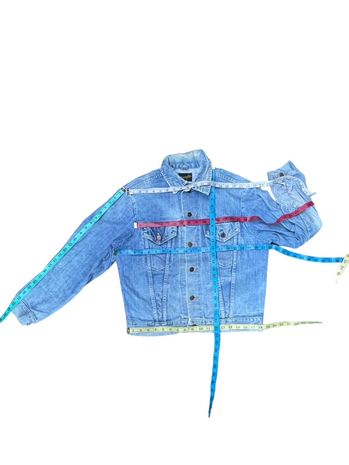 Vintage Vintage 70’s Wrangler Distresed Denim Jacket Size US L / EU 52-54 / 3 - 10 Thumbnail