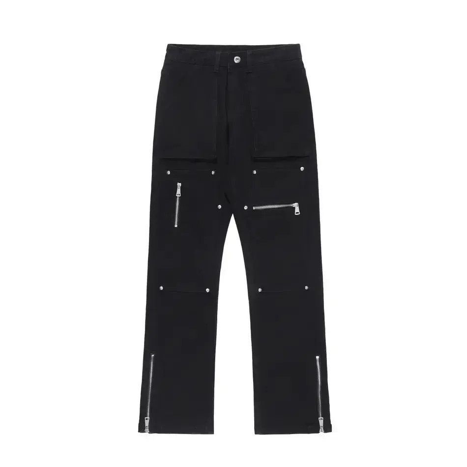 Japanese Brand Straight leg high street zippered jeans Size US 32 / EU 48 - 4 Thumbnail