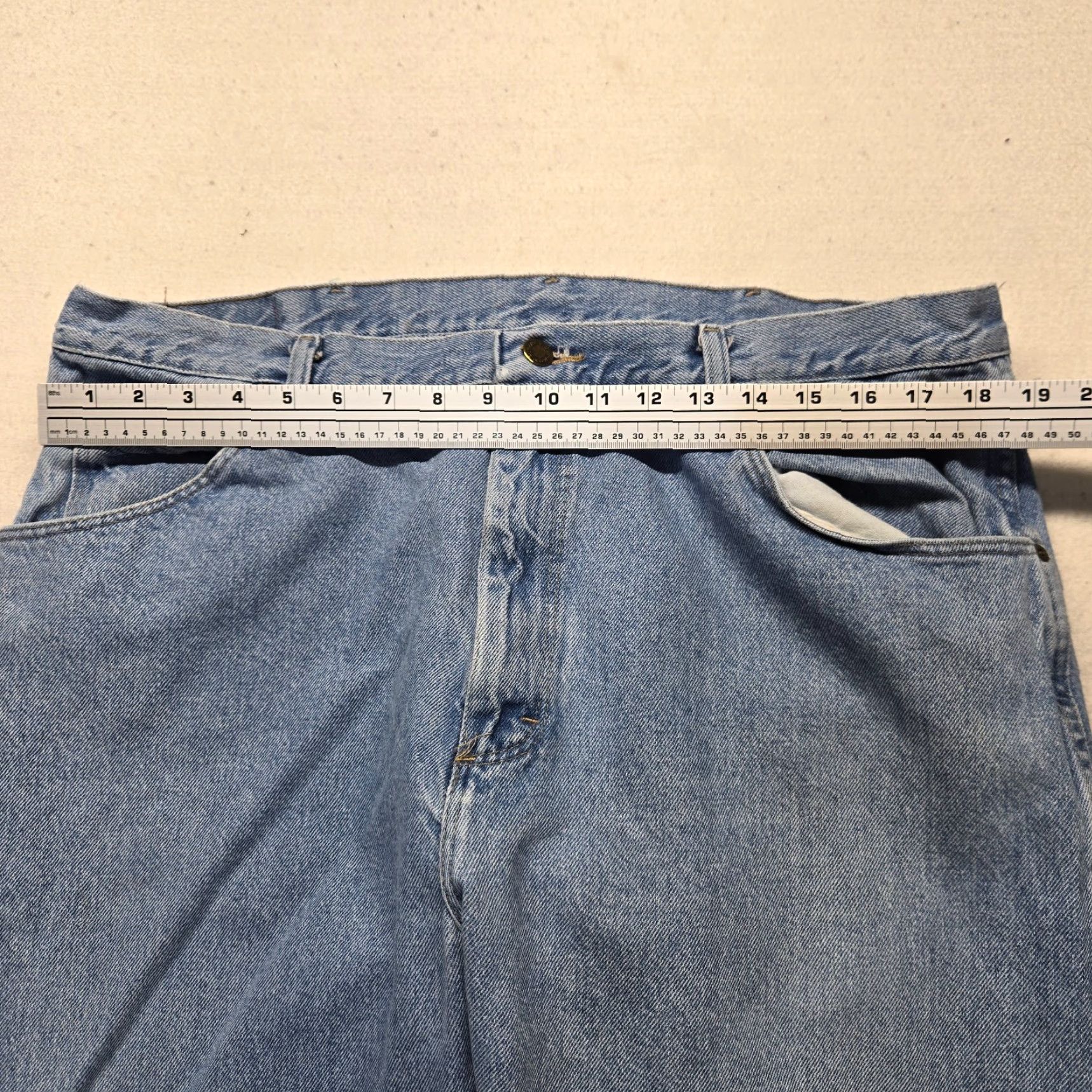 Wrangler Wrangler Jeans Blue Denim Jean Pants Straight Leg Adult Men's Size 40 x 30 Denim, 5-Pocket, Regular Fit, Blue Wrangler Brand Pants Mens Size US 40 / EU 56 - 4 Thumbnail