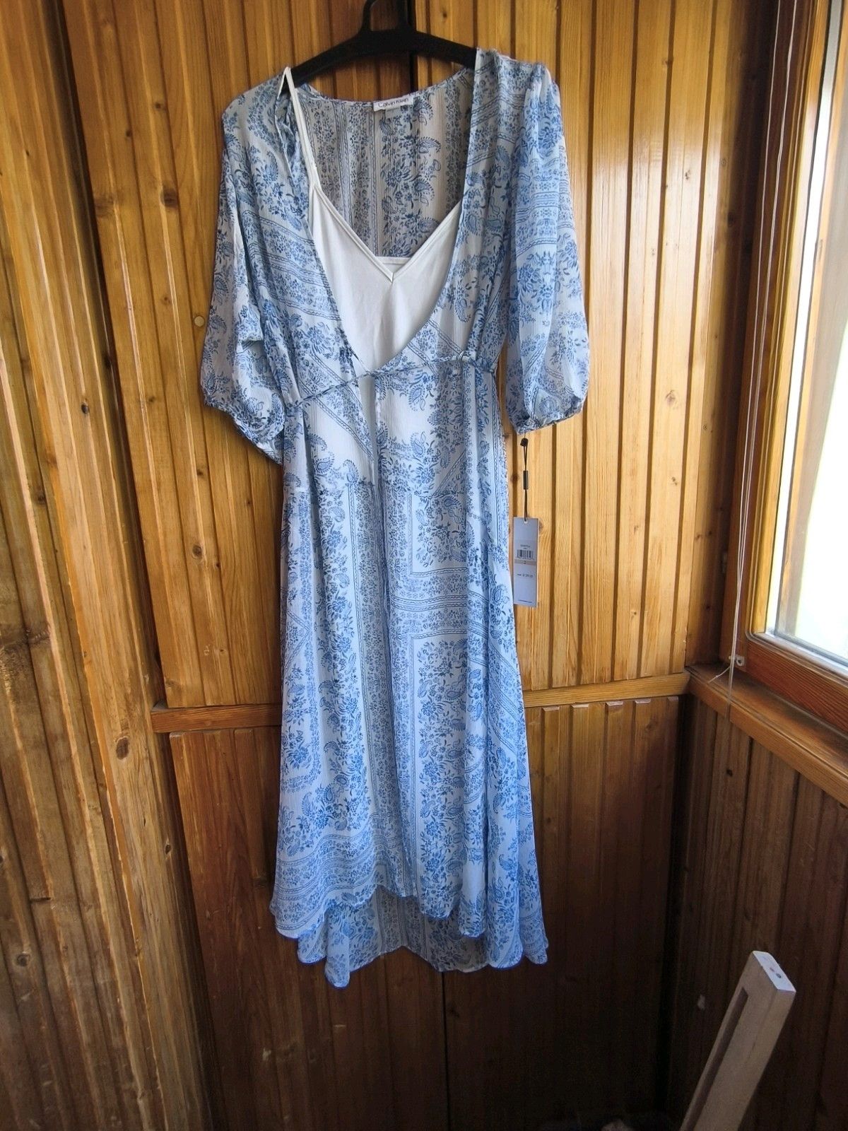 Calvin Klein Calvin Klein 2 Pcs Dress Blue And White Wrap Dress Sz 2 NWT Size XS / US 0-2 / IT 36-38 - 1 Thumbnail