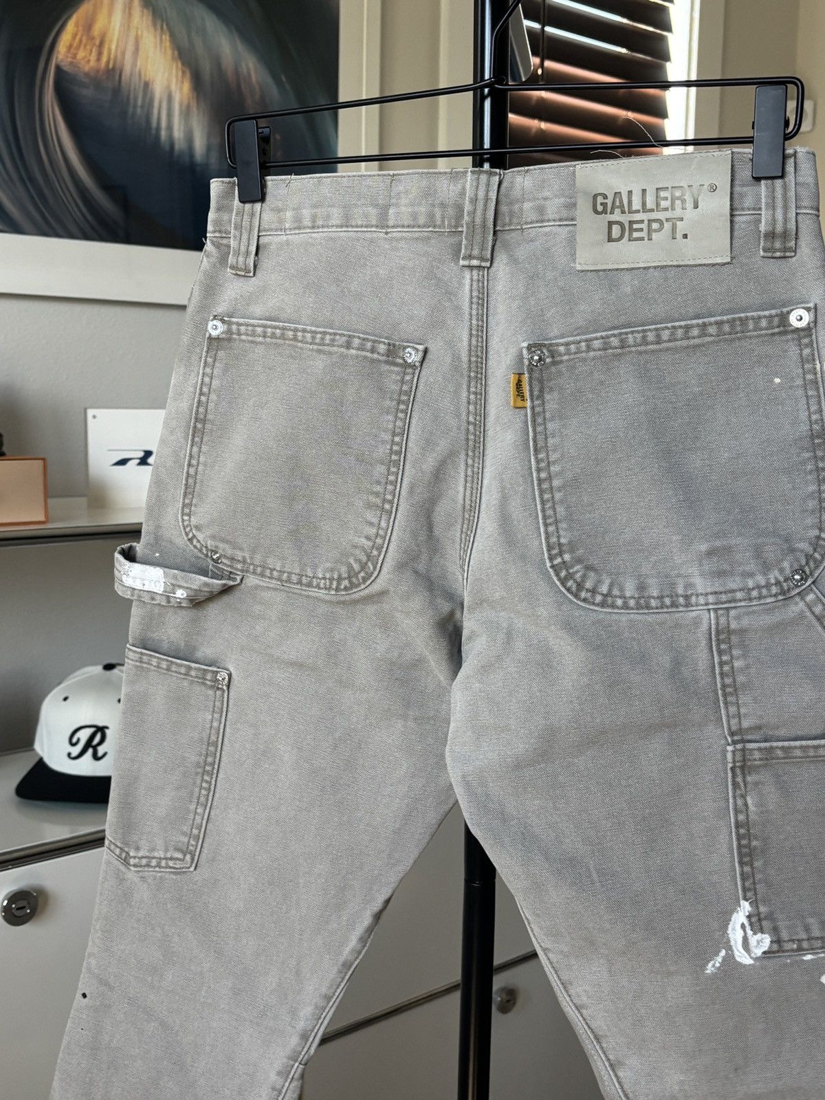 Gallery Dept. 32 X 36 PAINTER CEMENT CARPENTER FLARE DENIM PANTS Size US 32 / EU 48 - 9 Thumbnail