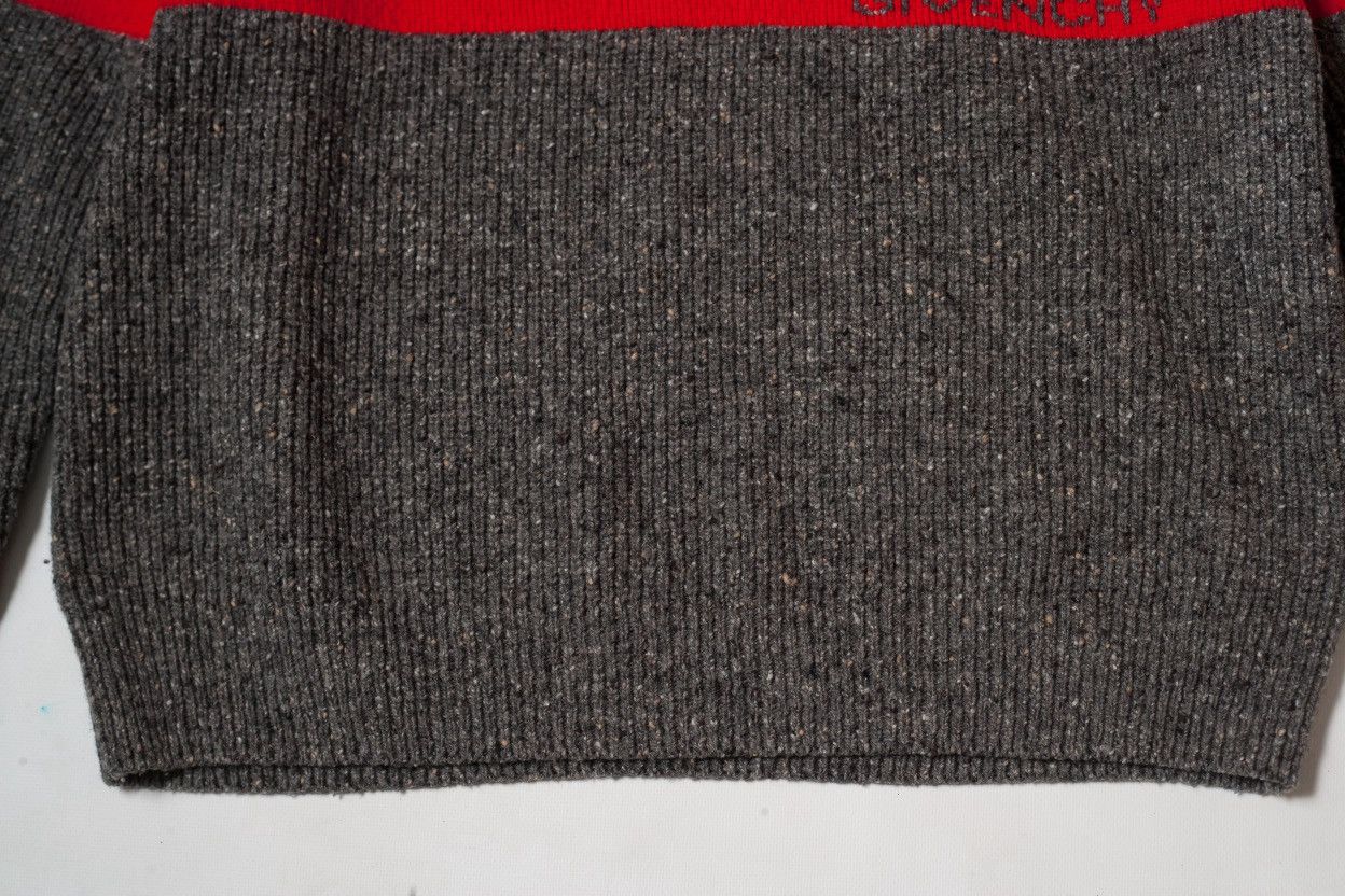 Givenchy Givenchy Striped Logo Intarsia Reflective Wool Sweater Size US L / EU 52-54 / 3 - 4 Thumbnail