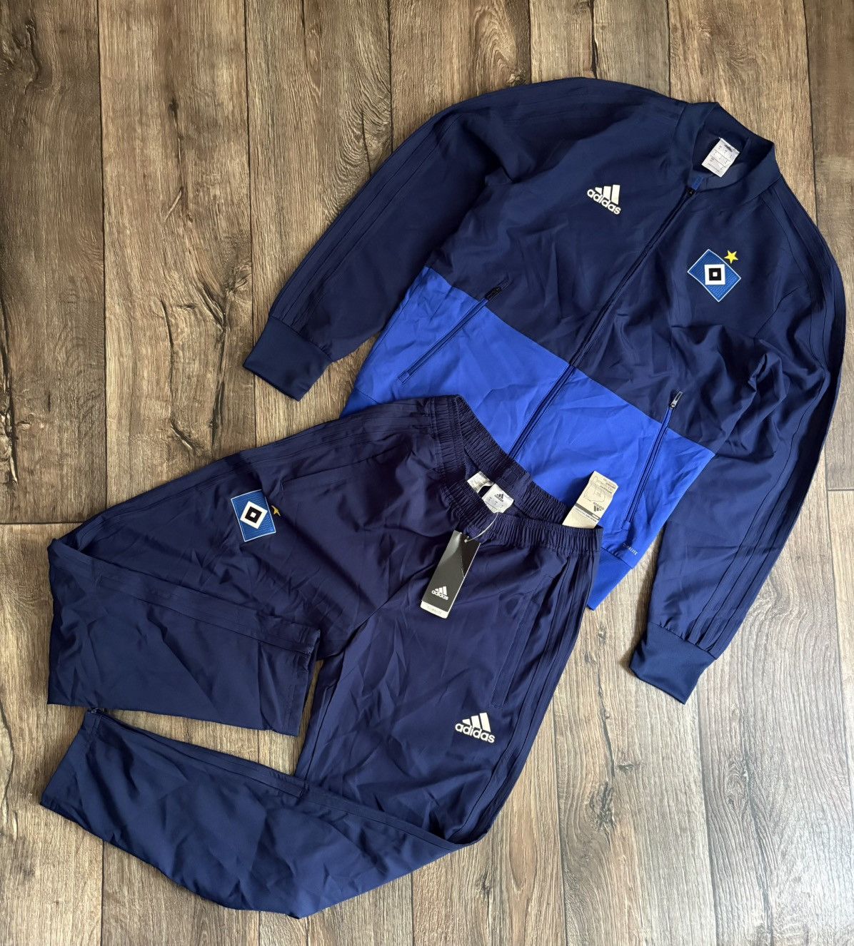 Adidas Adidas Hamburg Sv Football Soccer Track Suit Jacket & Pants Size US S / EU 44-46 / 1 - 1 Thumbnail