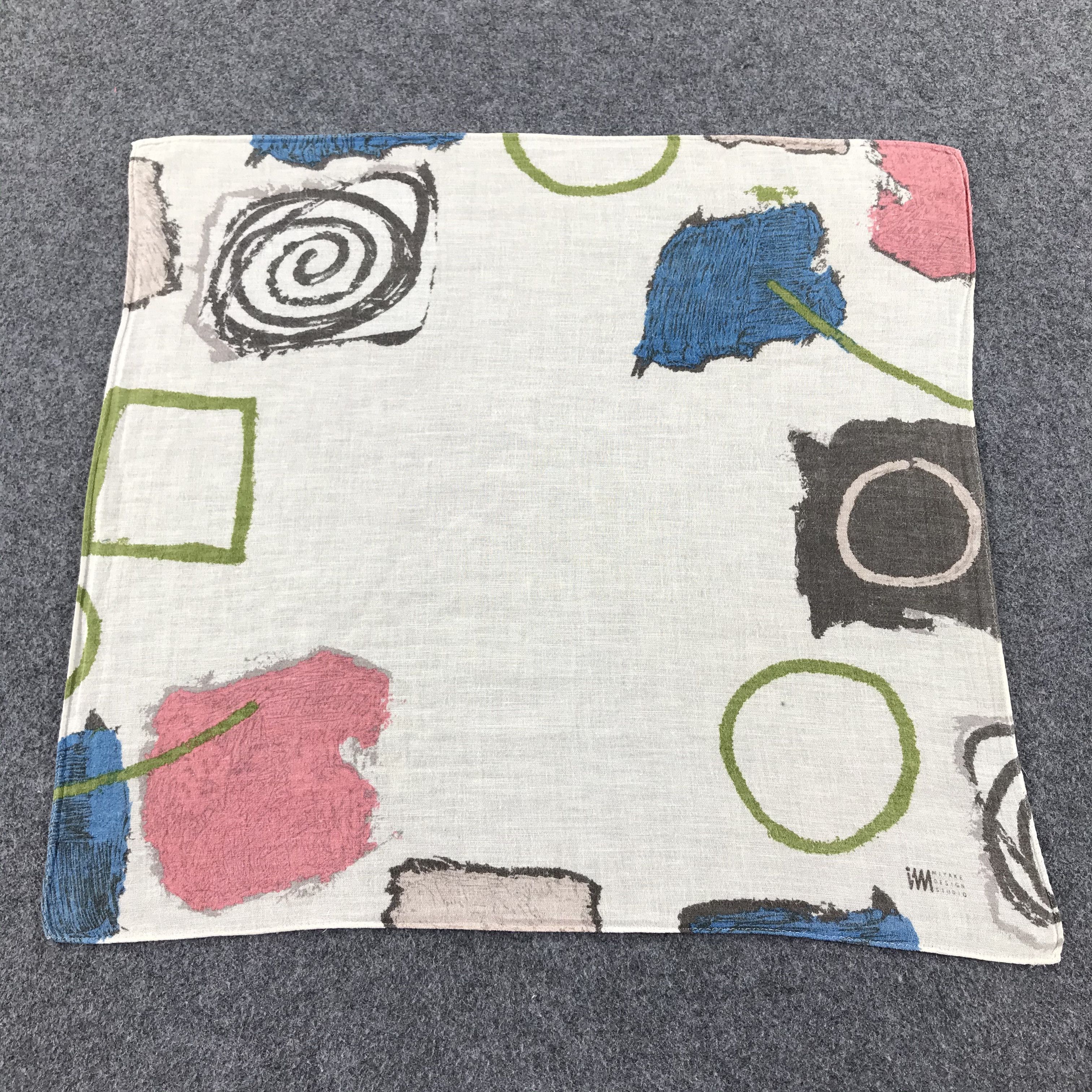 Issey Miyake Abstract Handkerchief Neckerchief Bandana H296