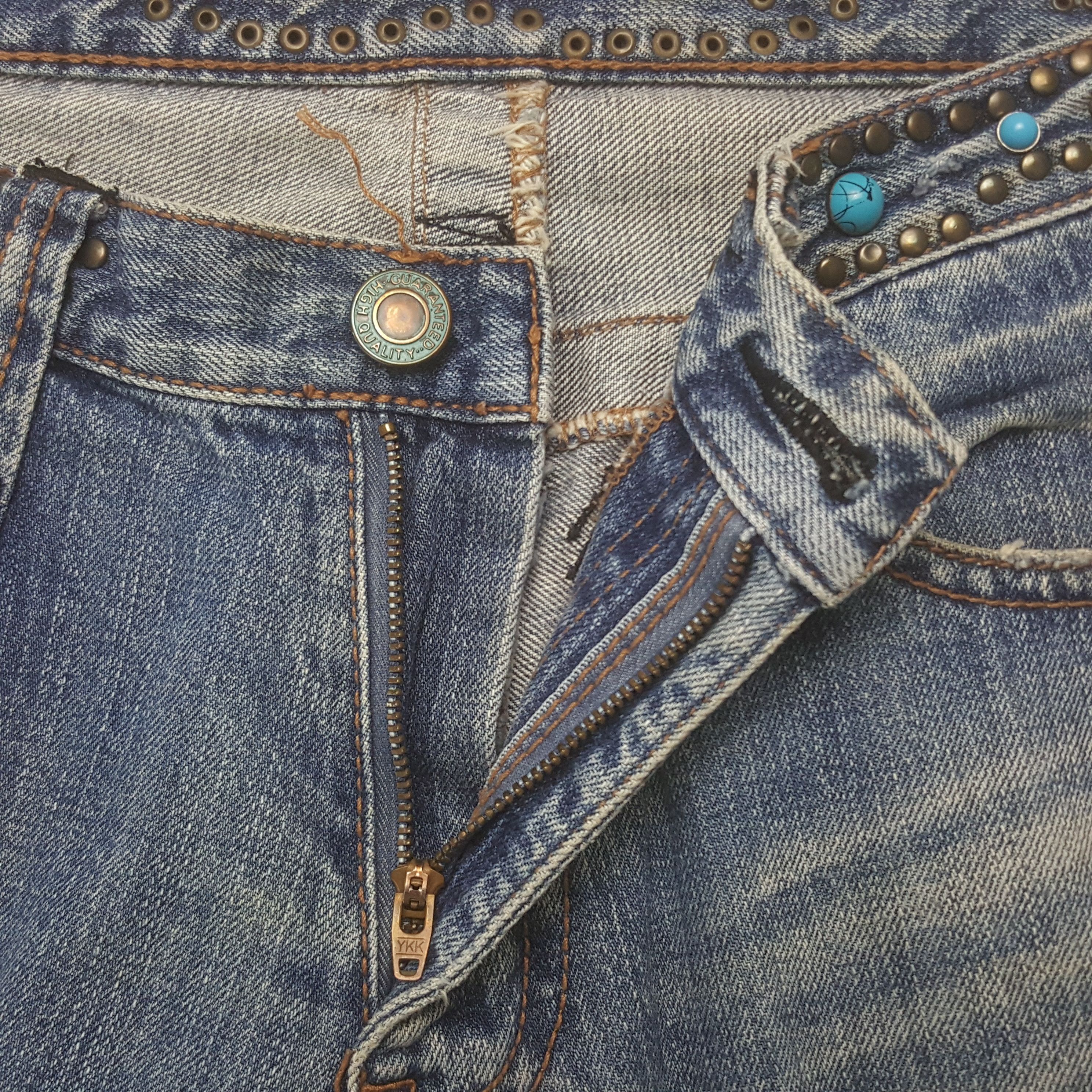 Japanese Brand × Vintage Vintage Japanese Style Distressed Denim Jeans Size US 34 / EU 50 - 12 Thumbnail